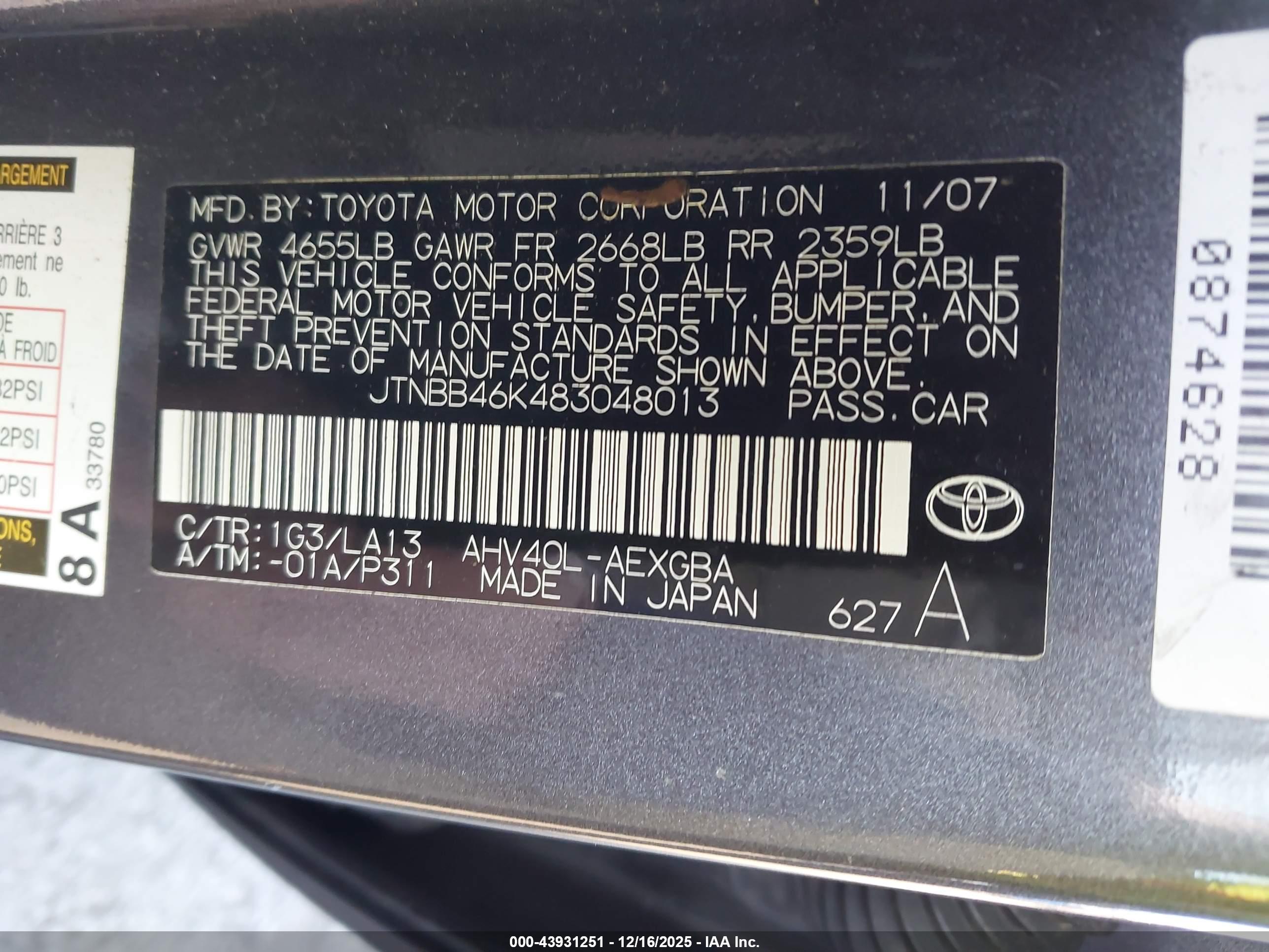 TOYOTA CAMRY image 9