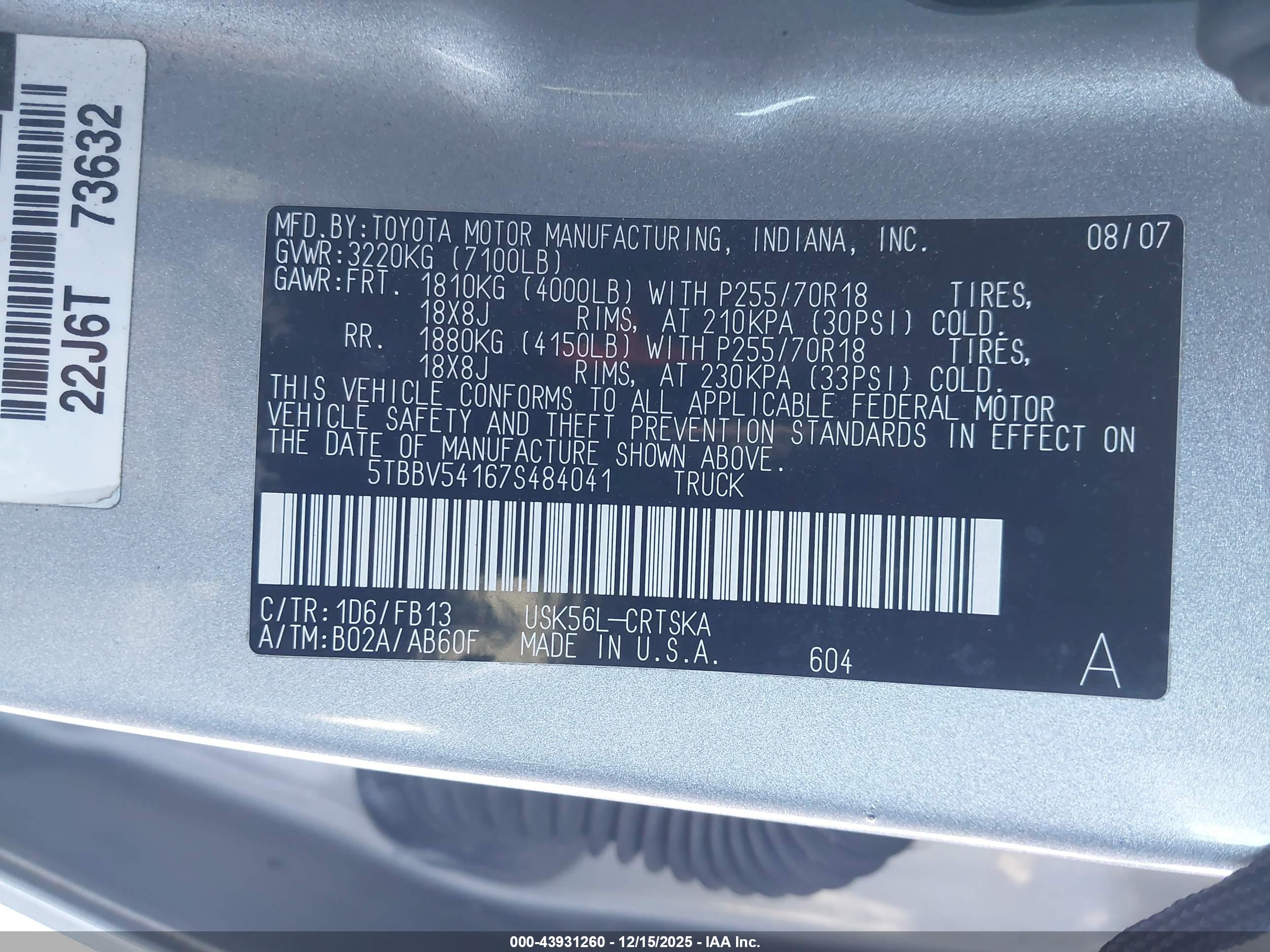 TOYOTA TUNDRA image 9