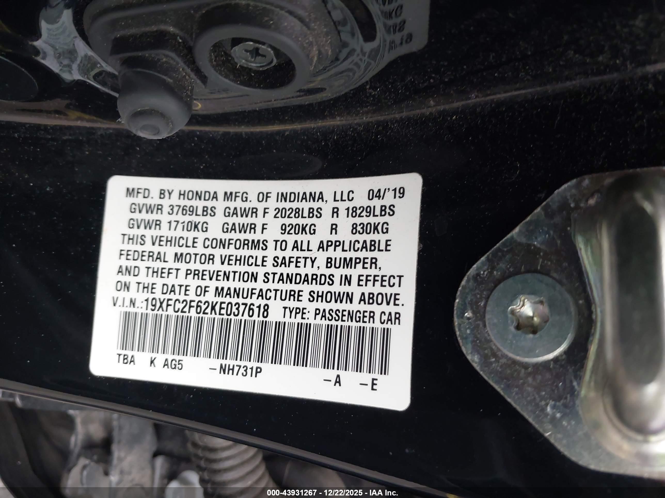 HONDA CIVIC image 9