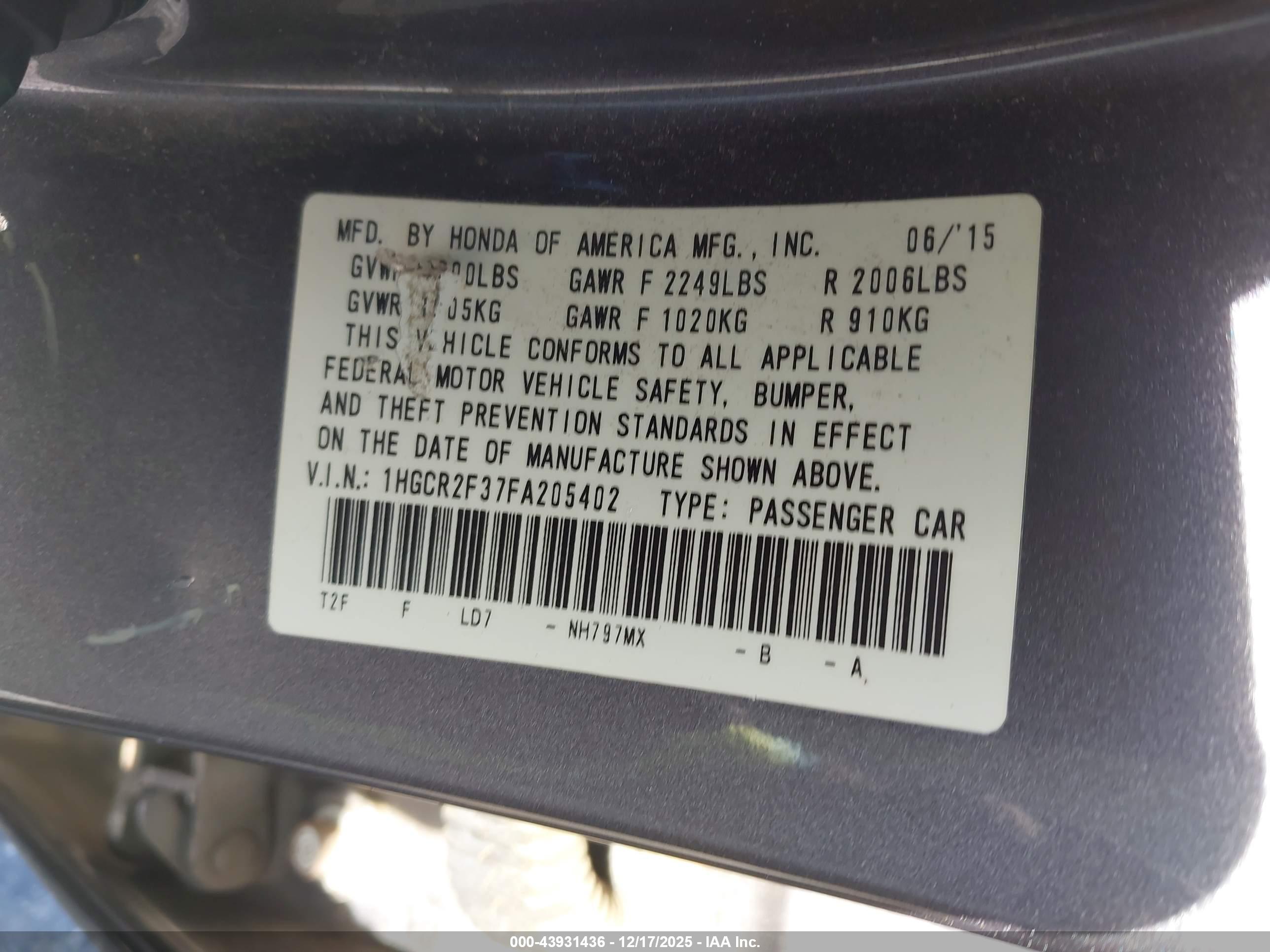 HONDA ACCORD image 9