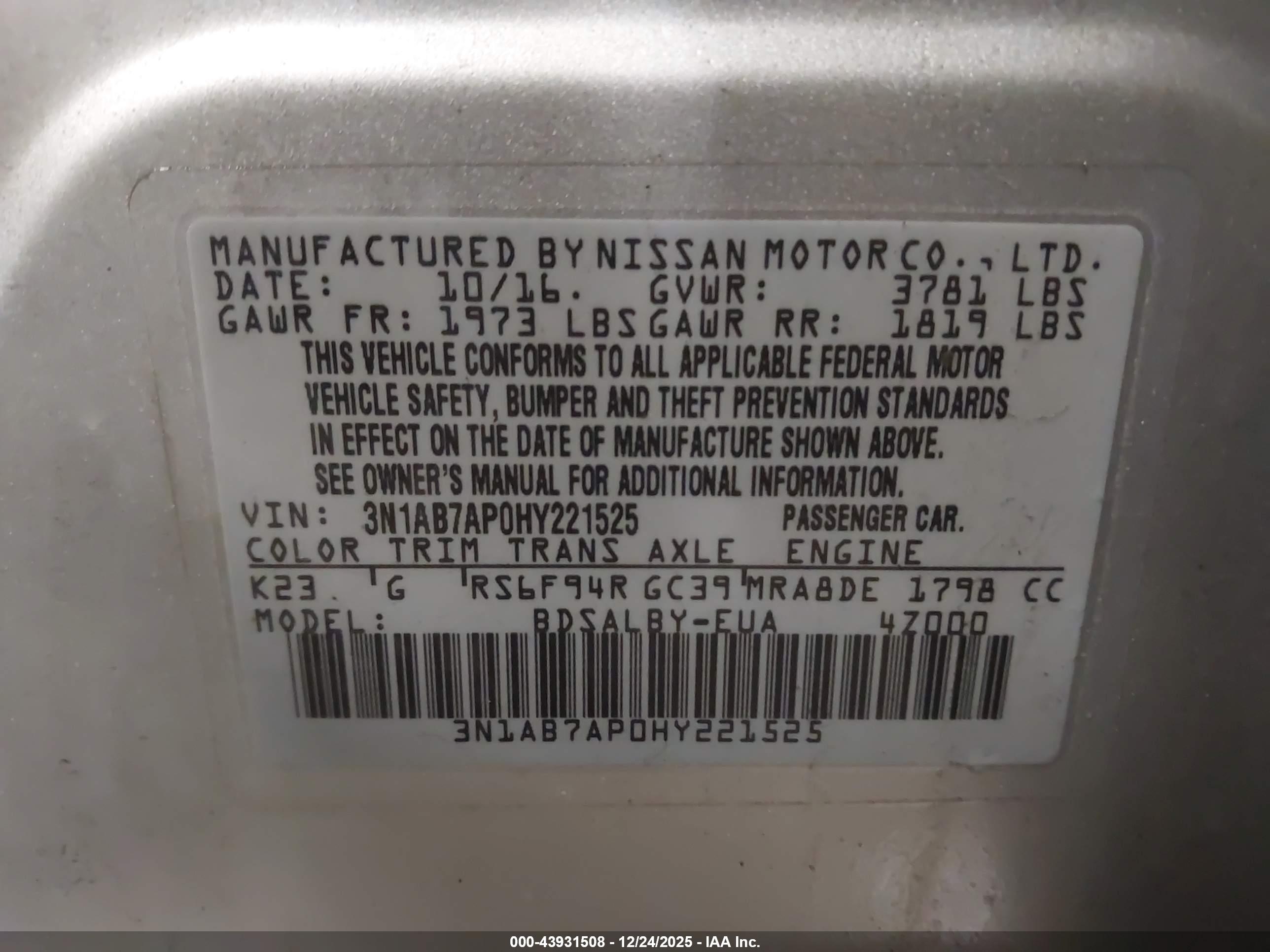 NISSAN SENTRA image 9