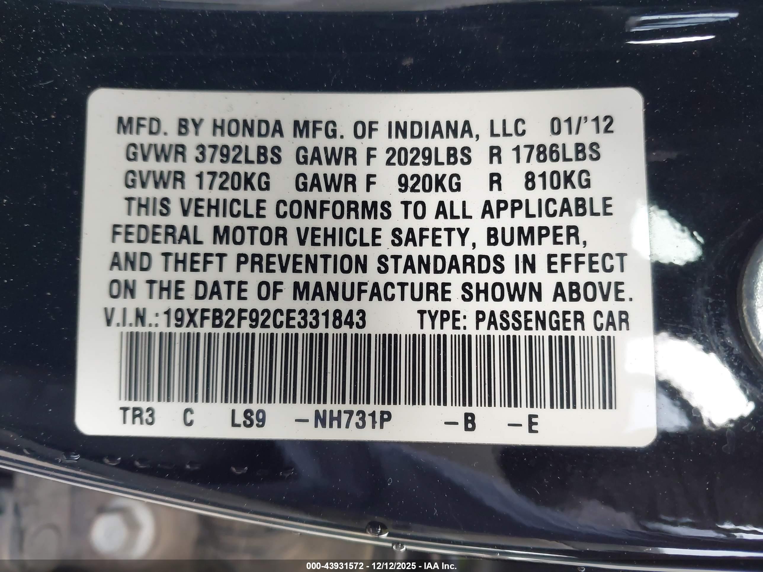 HONDA CIVIC image 9