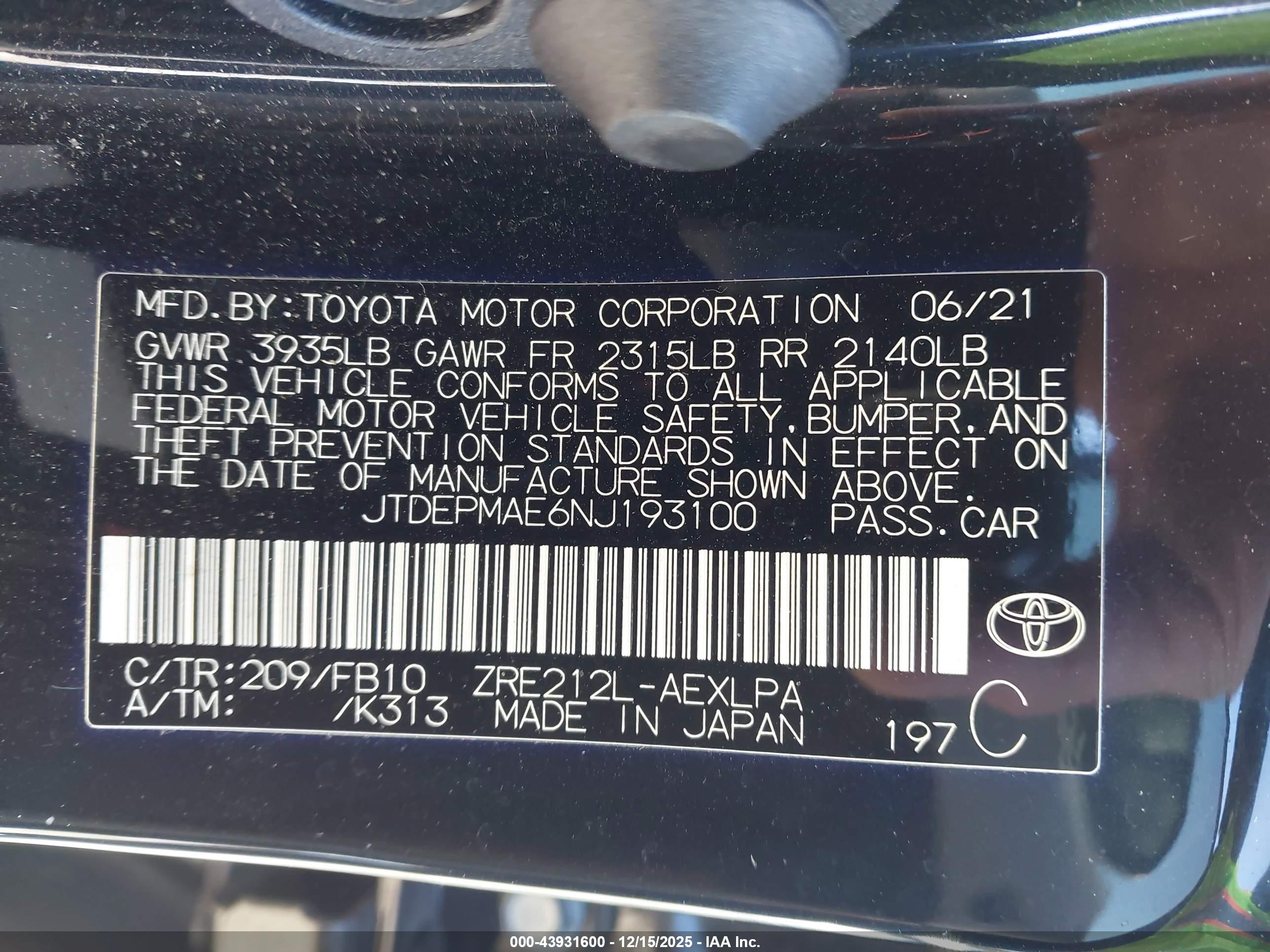 TOYOTA COROLLA image 9