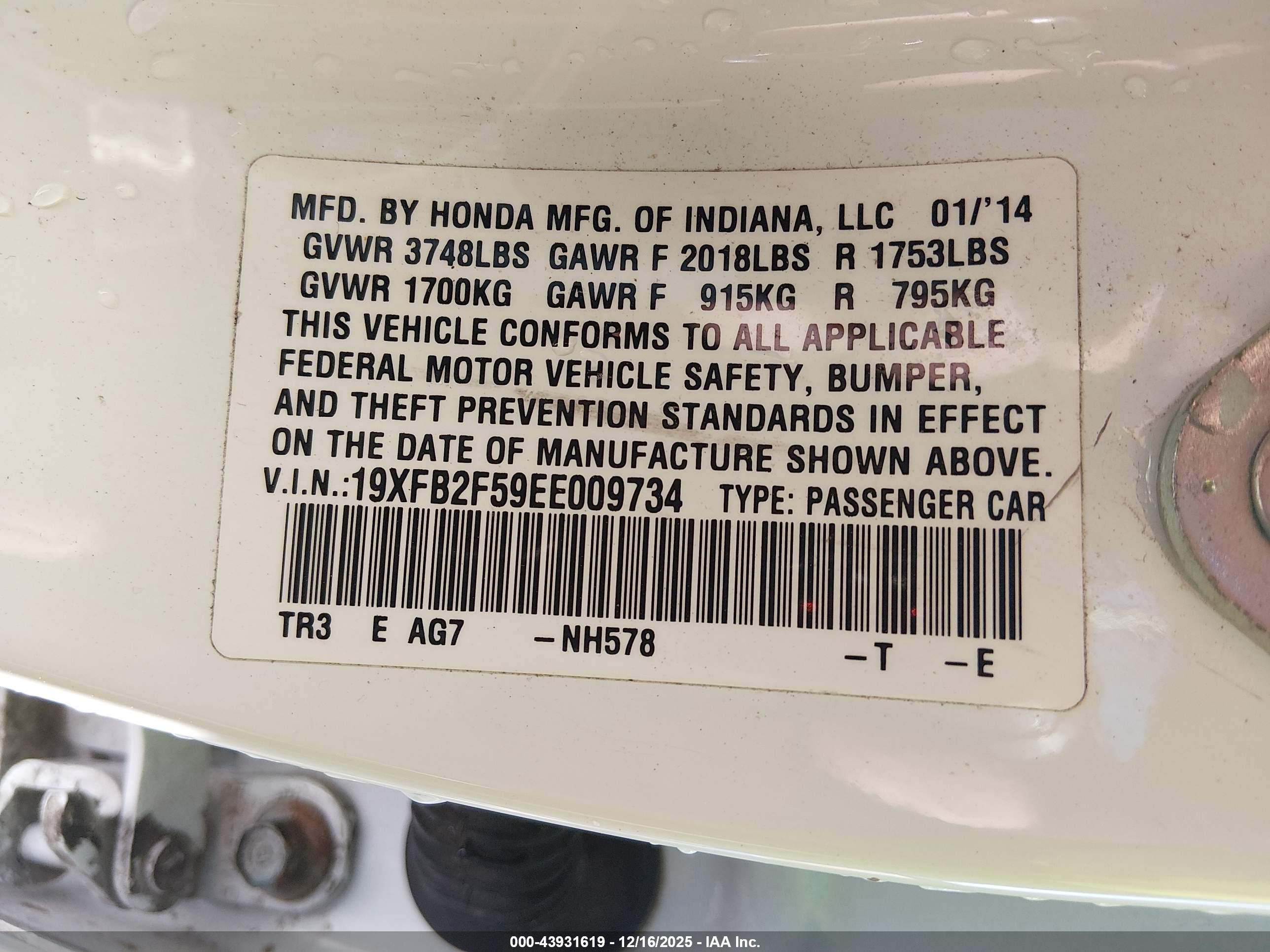 HONDA CIVIC image 9