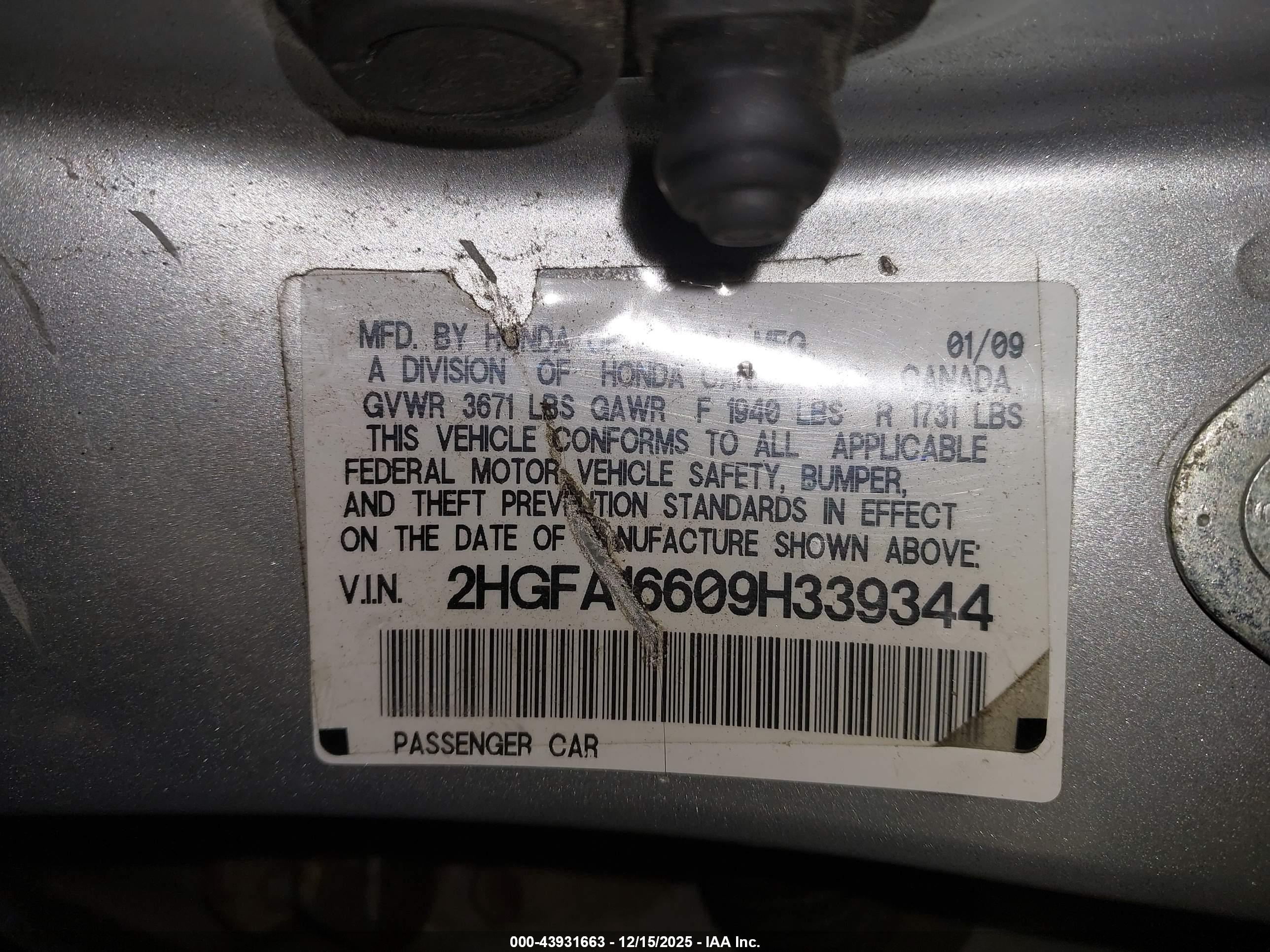HONDA CIVIC image 9