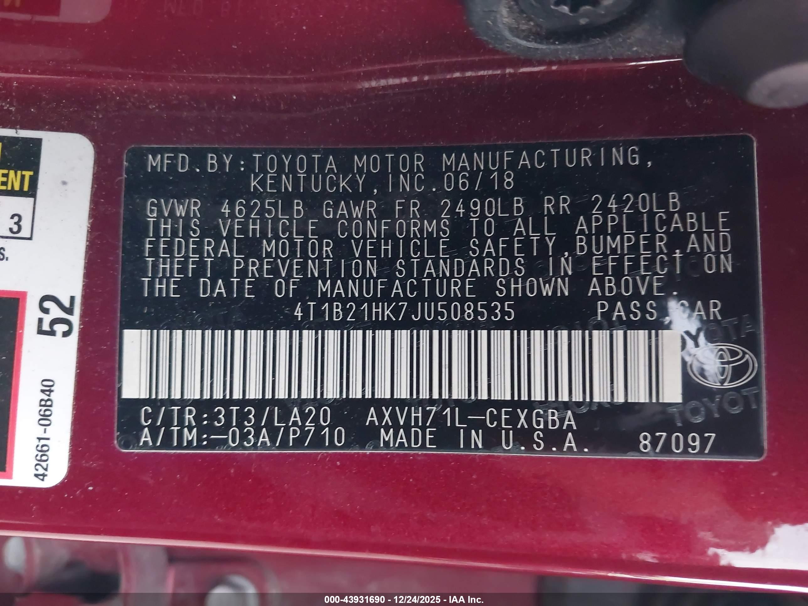 TOYOTA CAMRY image 9