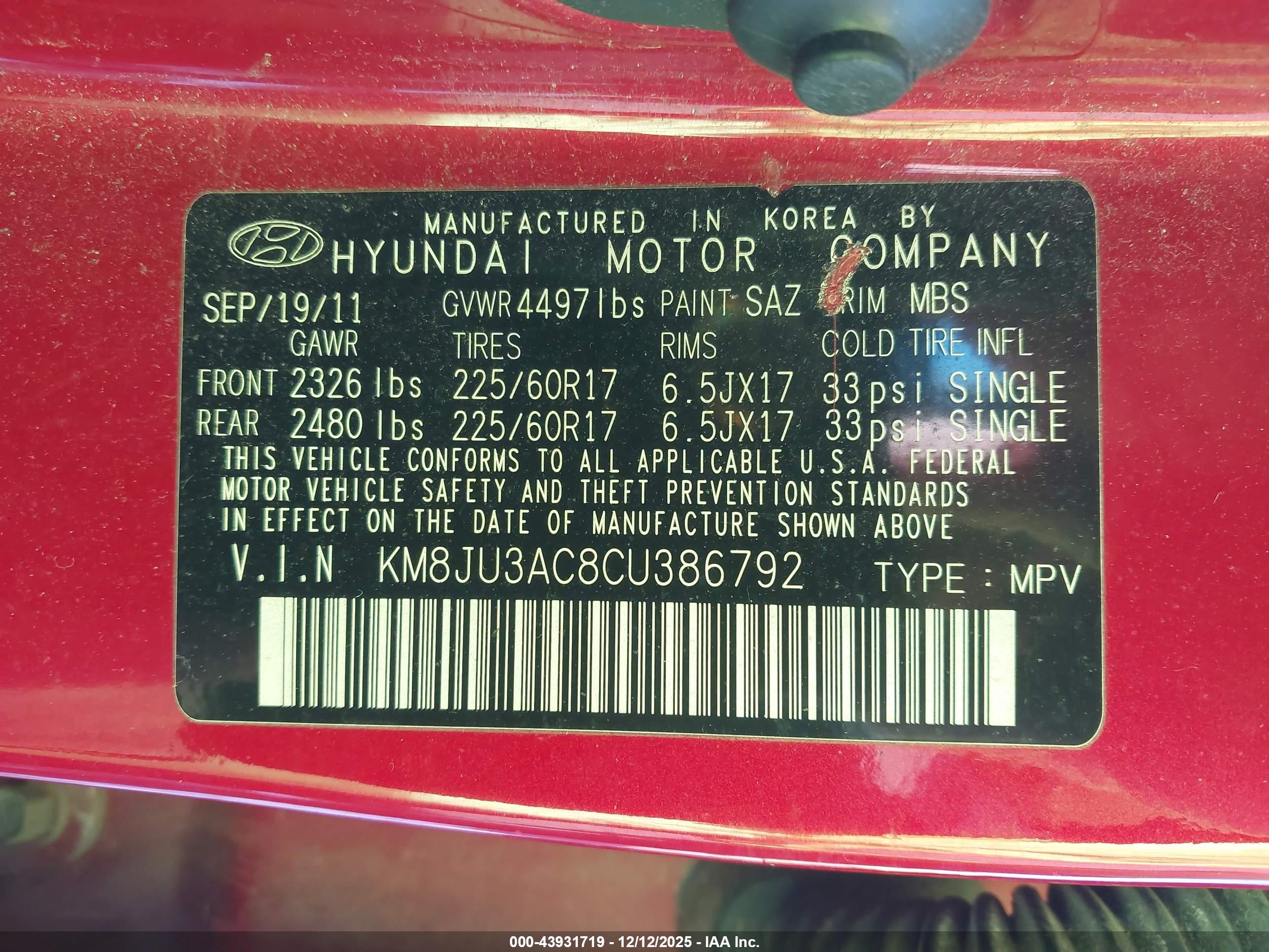 HYUNDAI TUCSON image 9