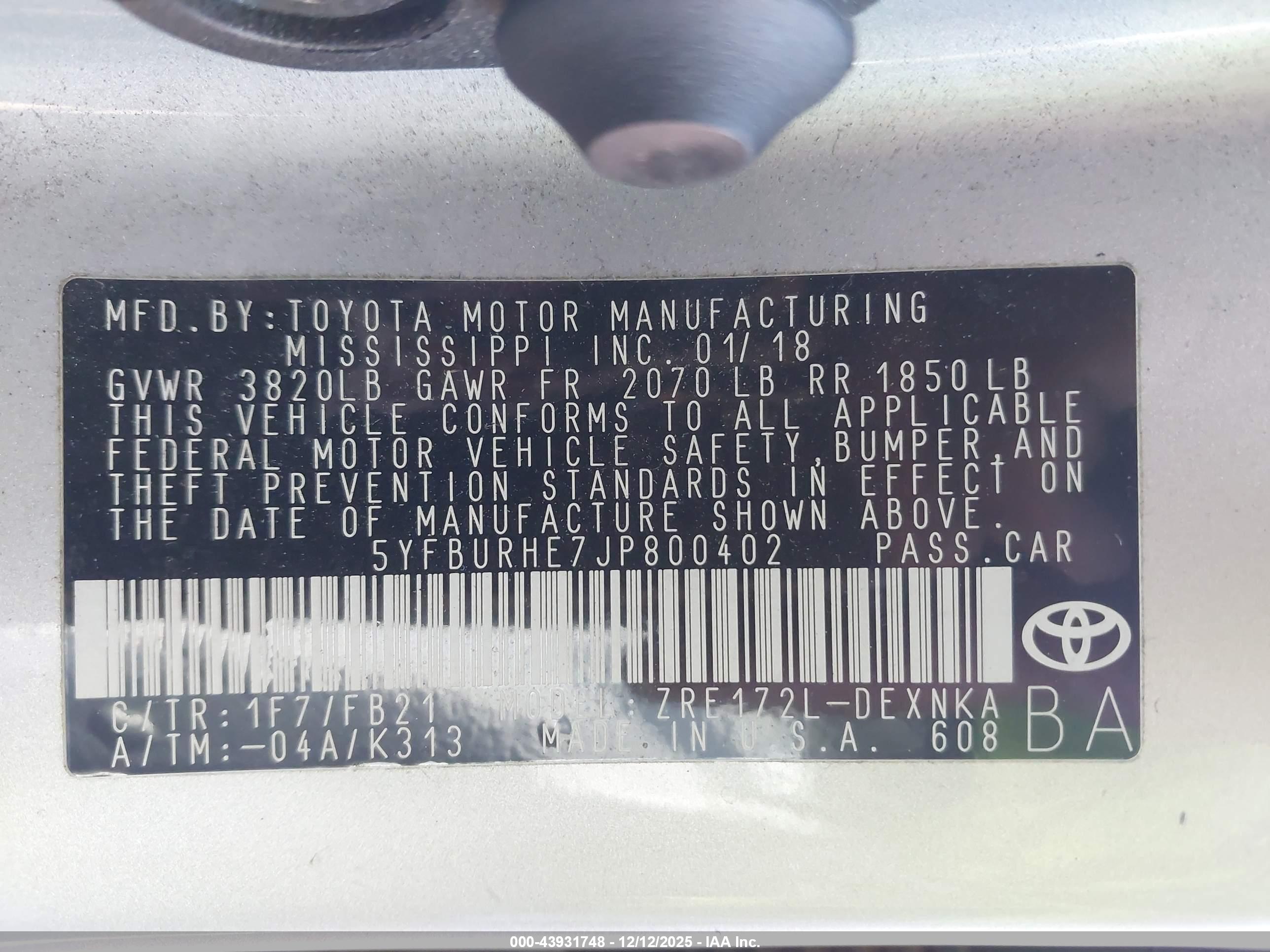 TOYOTA COROLLA image 9