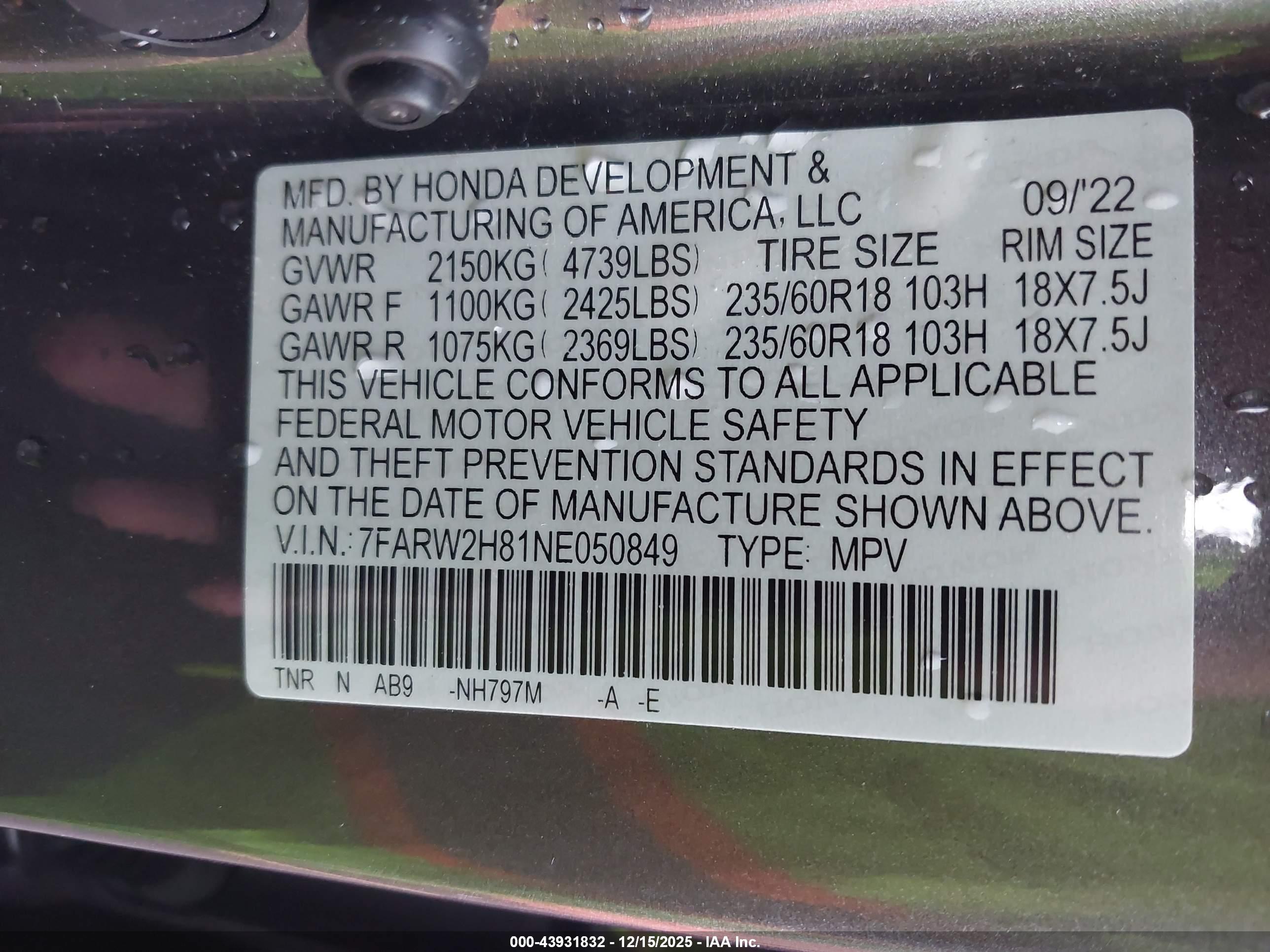 HONDA CR-V image 9
