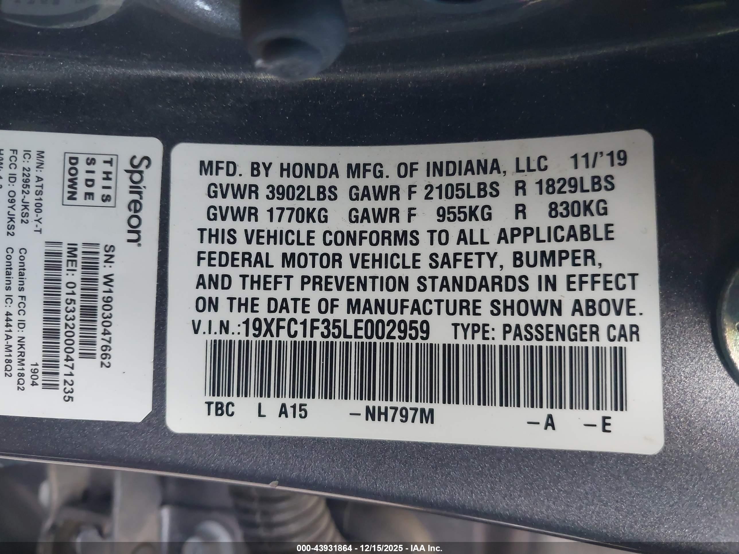 HONDA CIVIC image 9