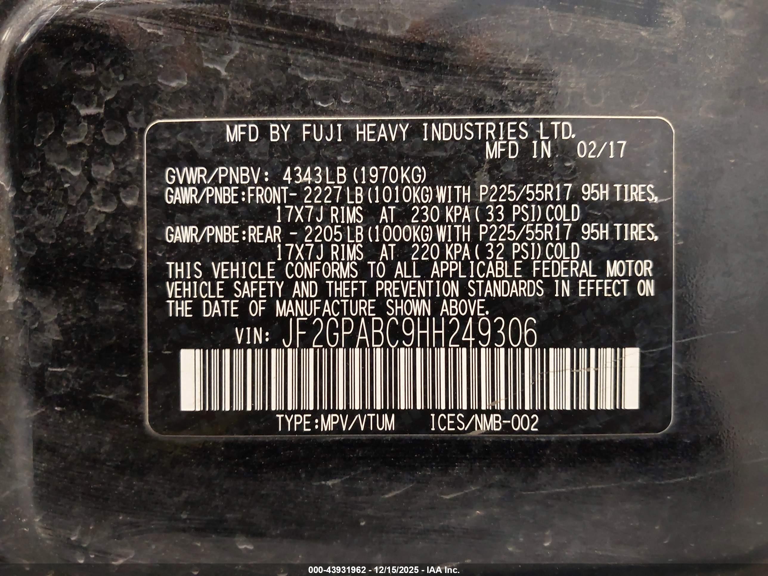 SUBARU CROSSTREK image 9