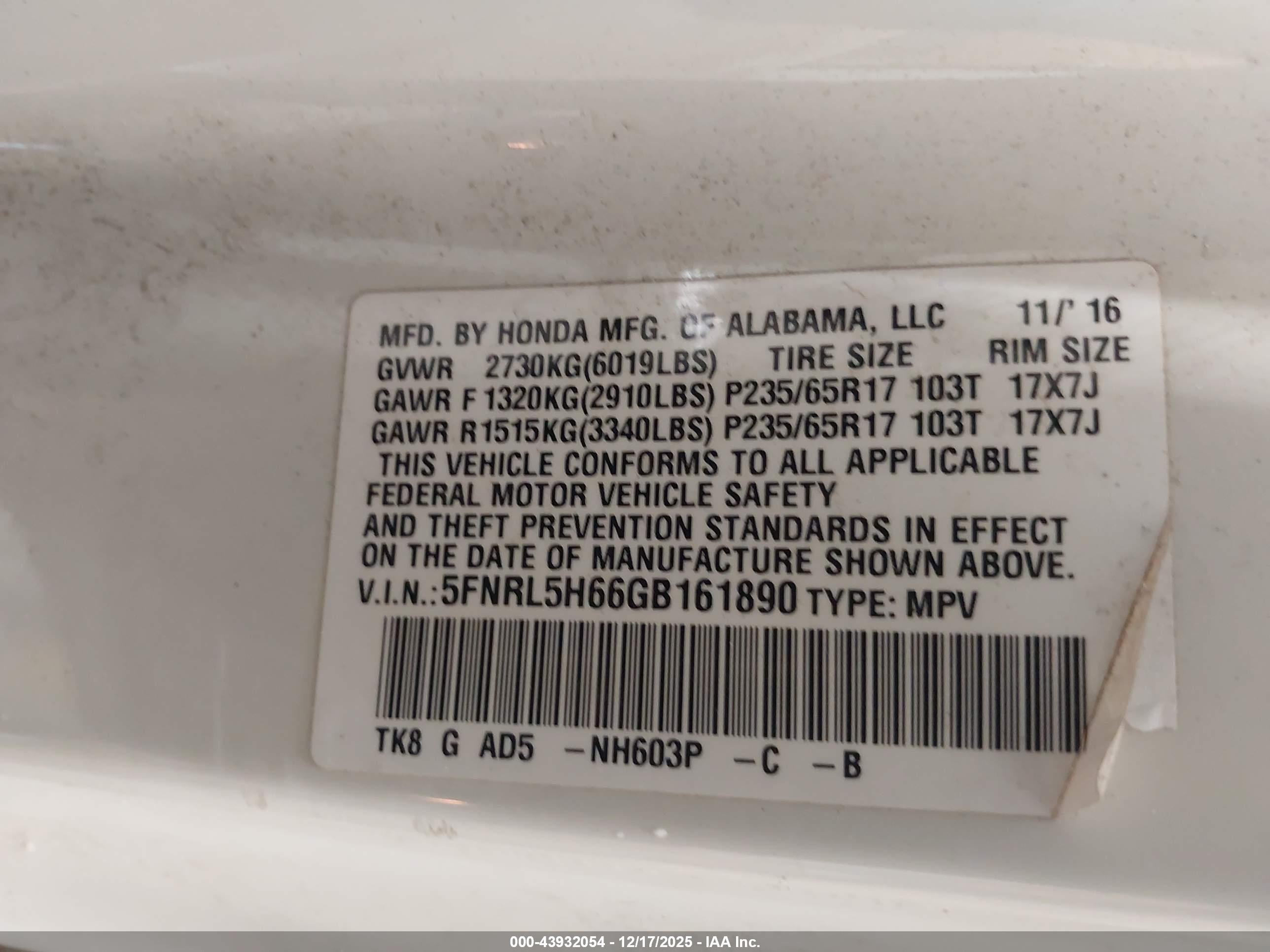HONDA ODYSSEY image 9