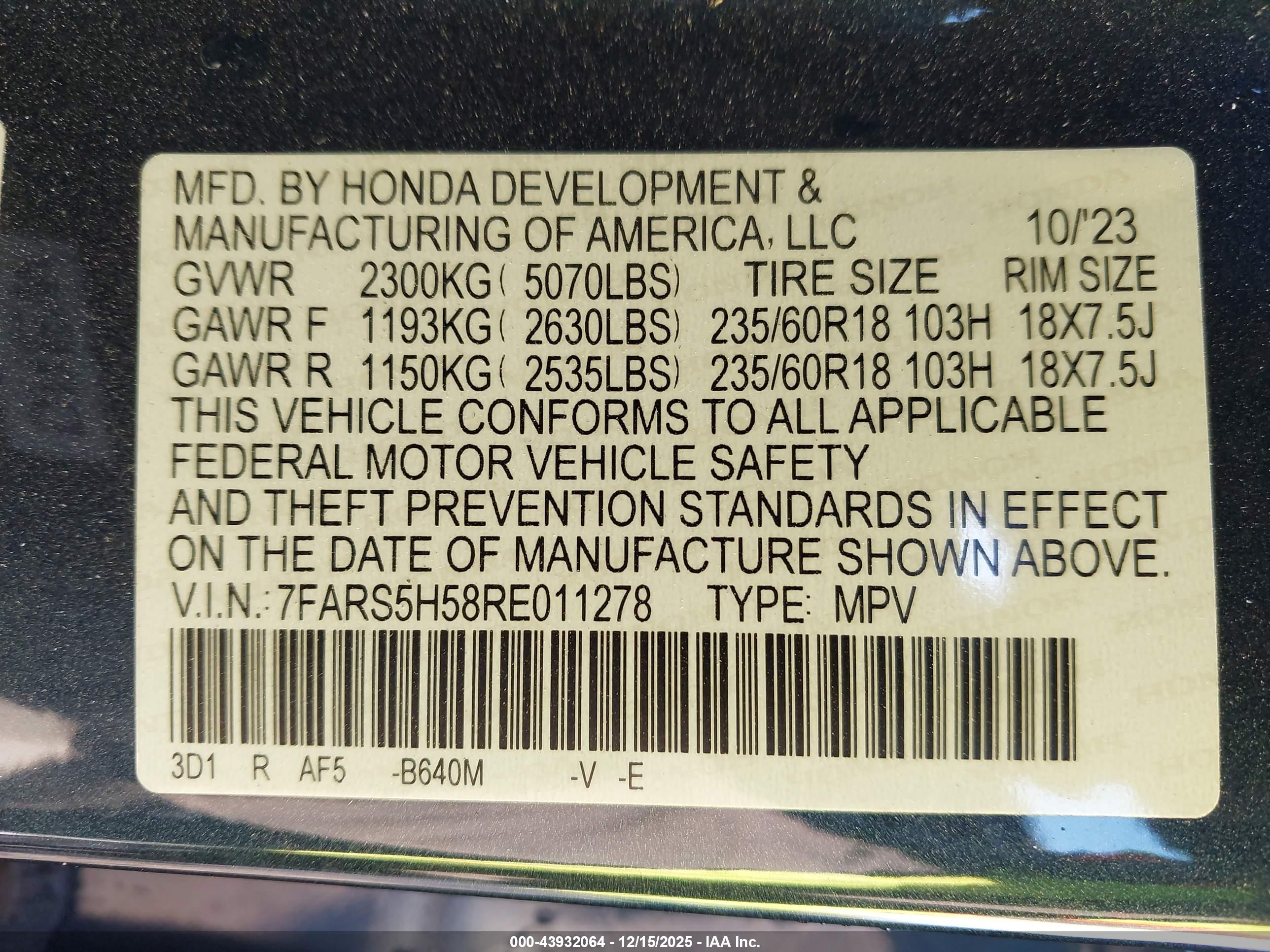 HONDA CR-V image 9