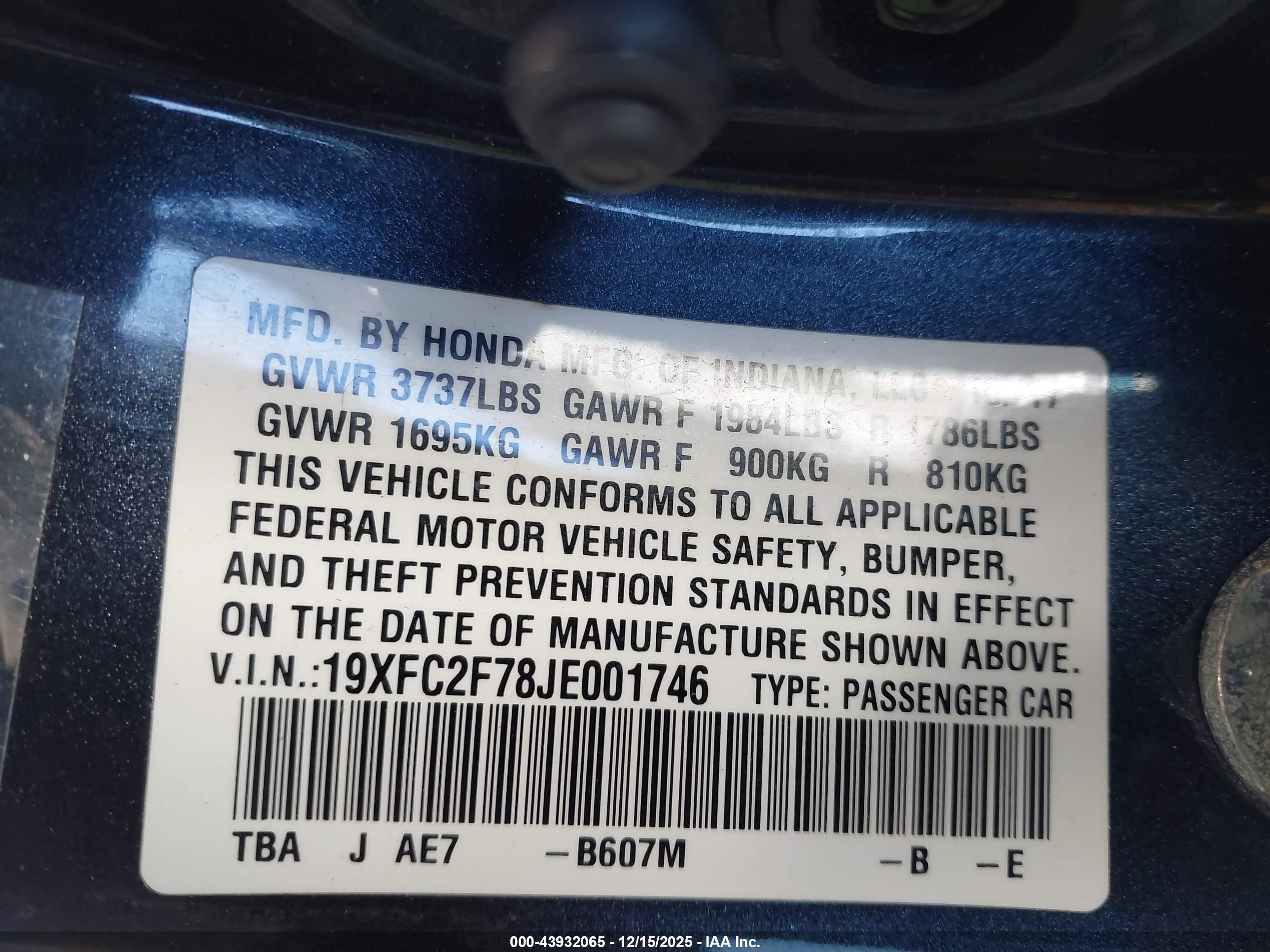 HONDA CIVIC image 9