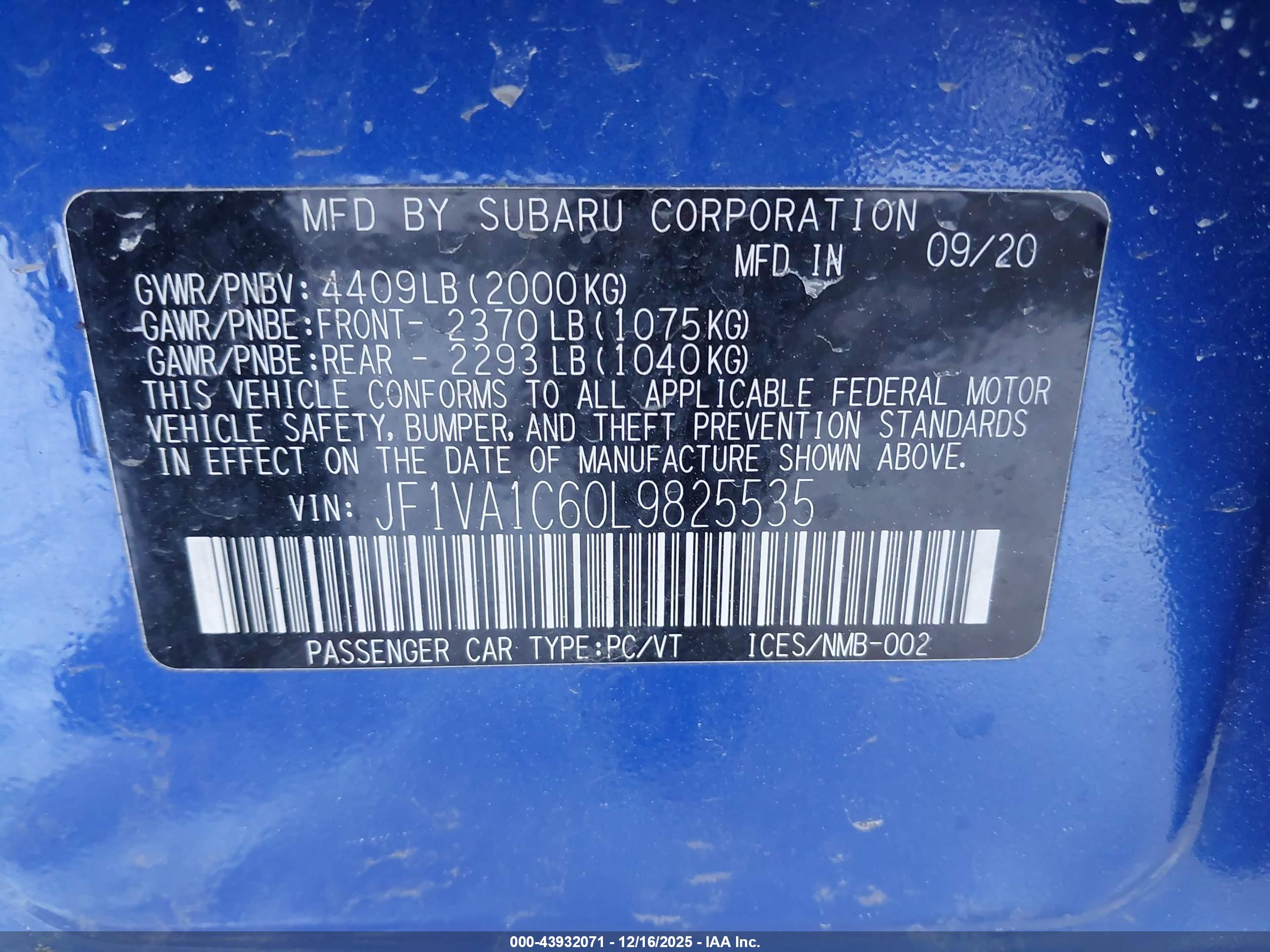 SUBARU WRX image 9