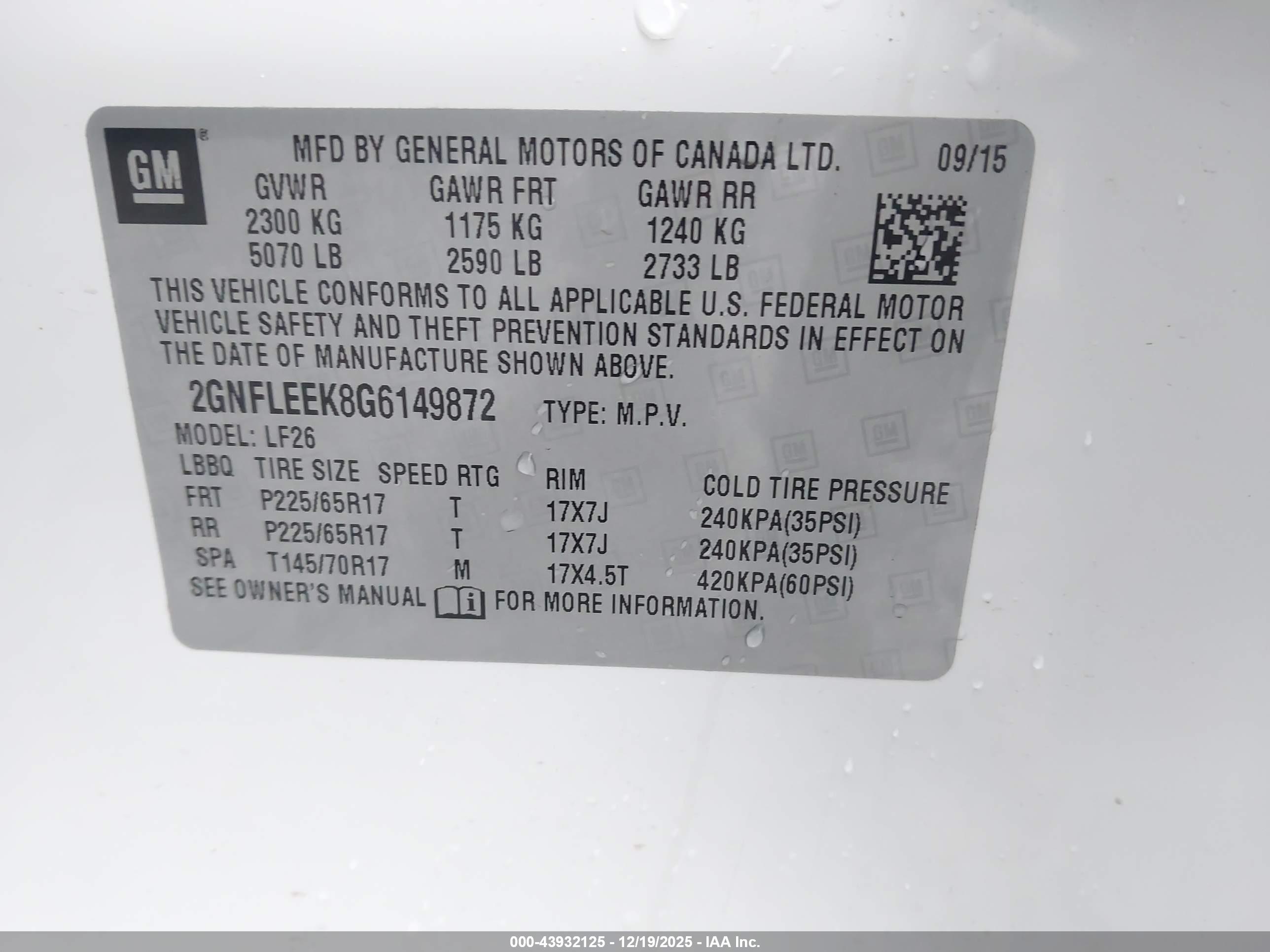 CHEVROLET EQUINOX image 9