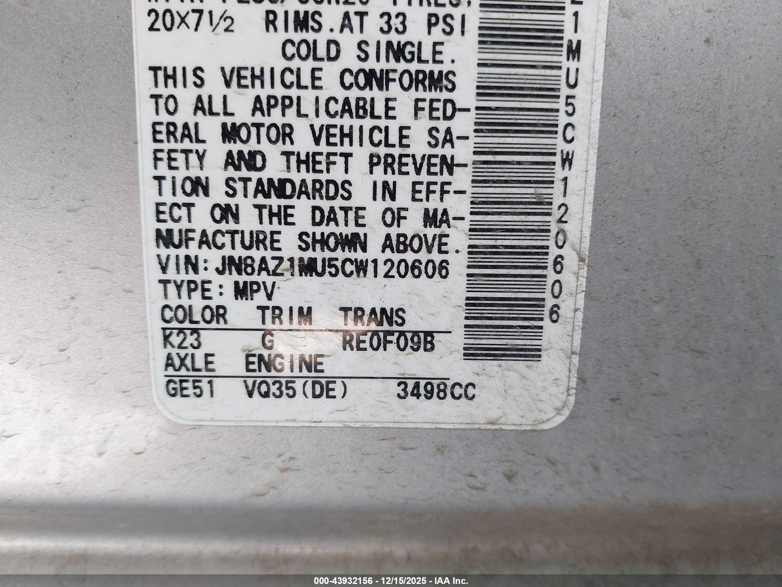 NISSAN MURANO image 9