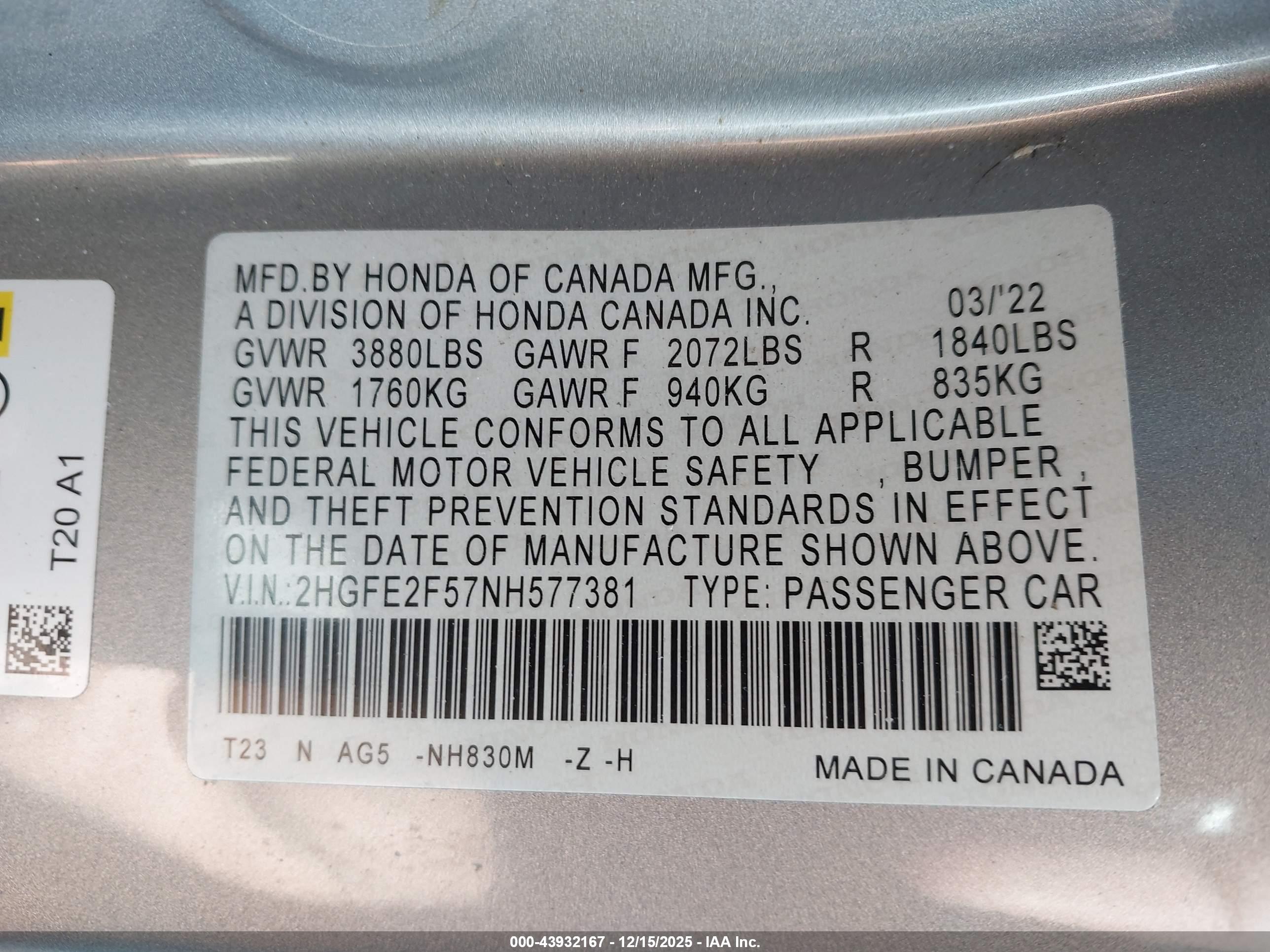 HONDA CIVIC image 9