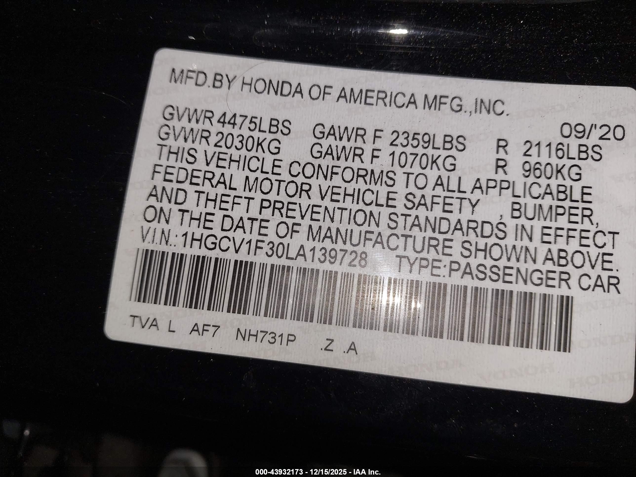 HONDA ACCORD image 9
