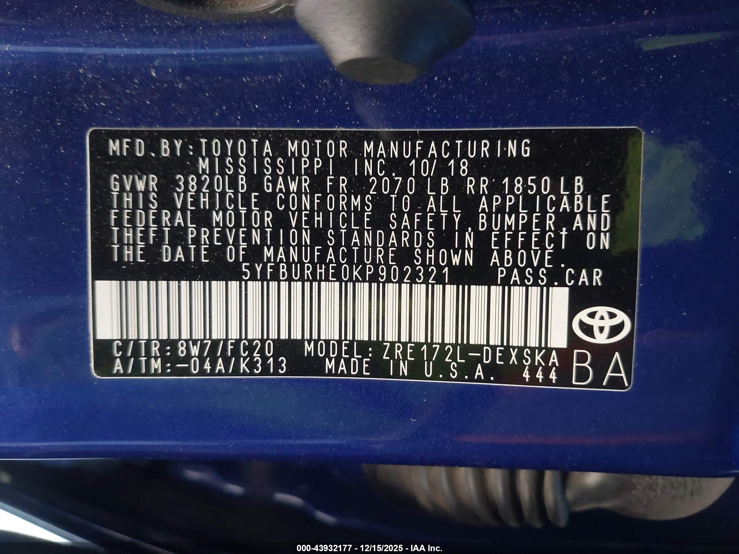 TOYOTA COROLLA image 9