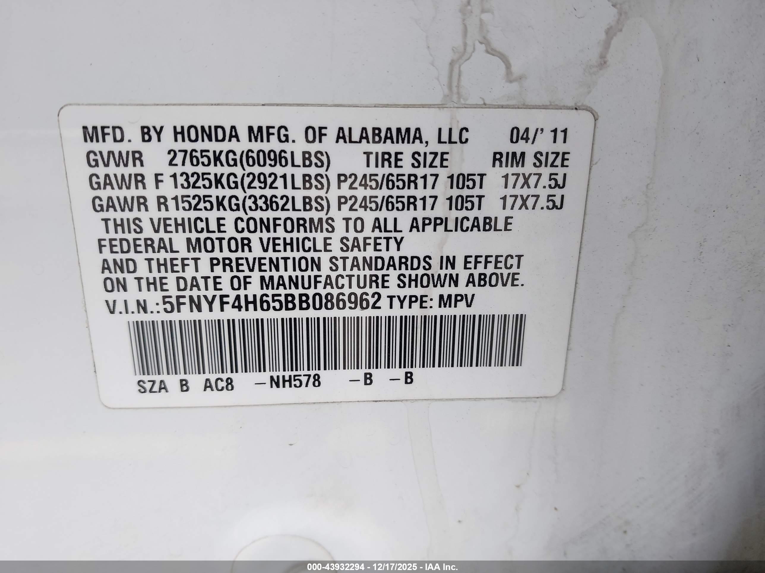 HONDA PILOT image 9