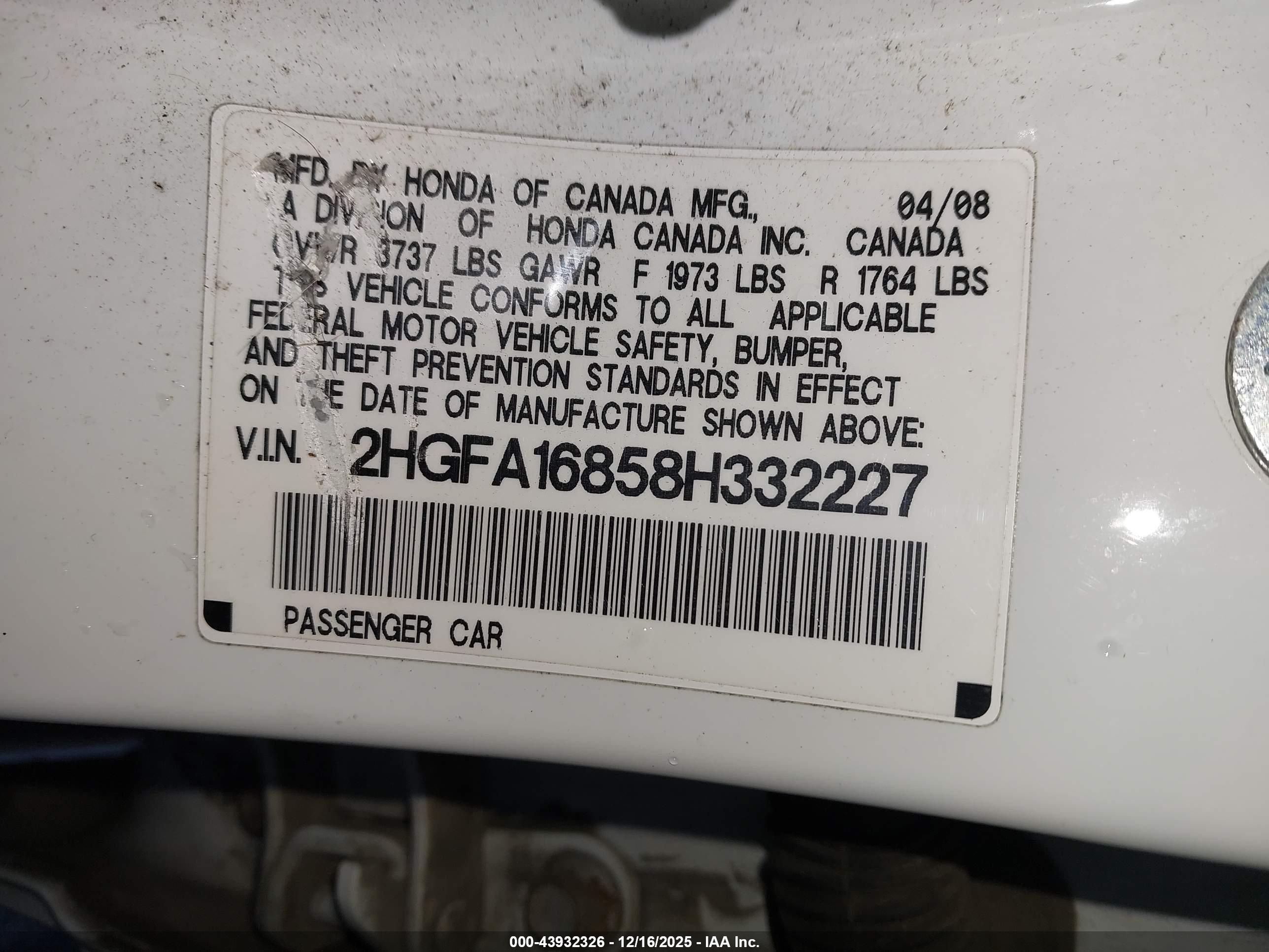 HONDA CIVIC image 9