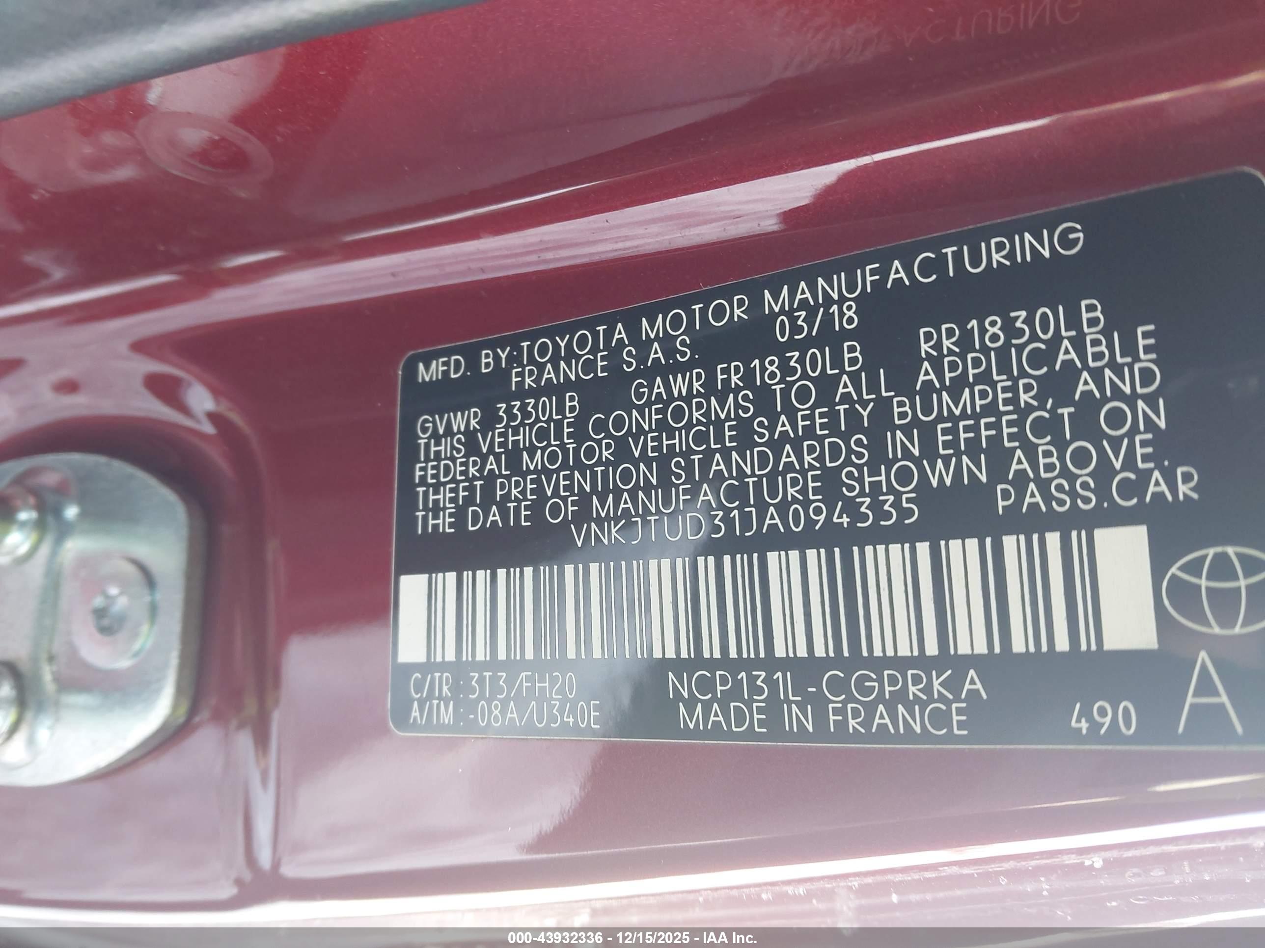 TOYOTA YARIS image 9