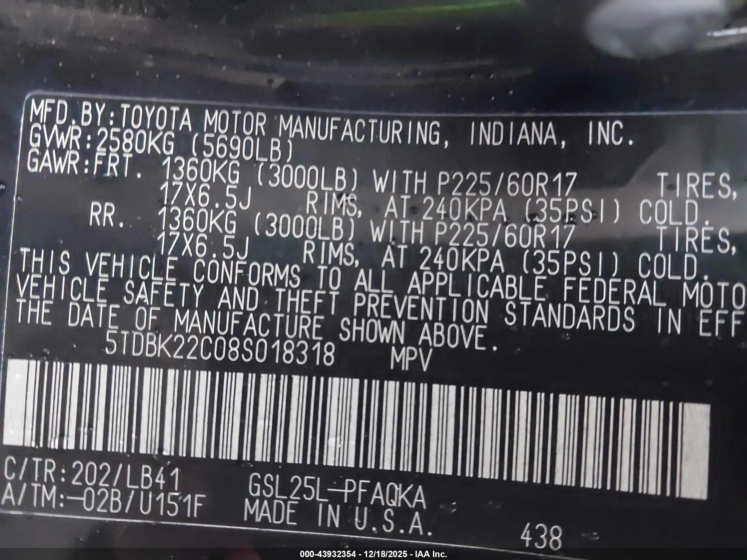 TOYOTA SIENNA image 9