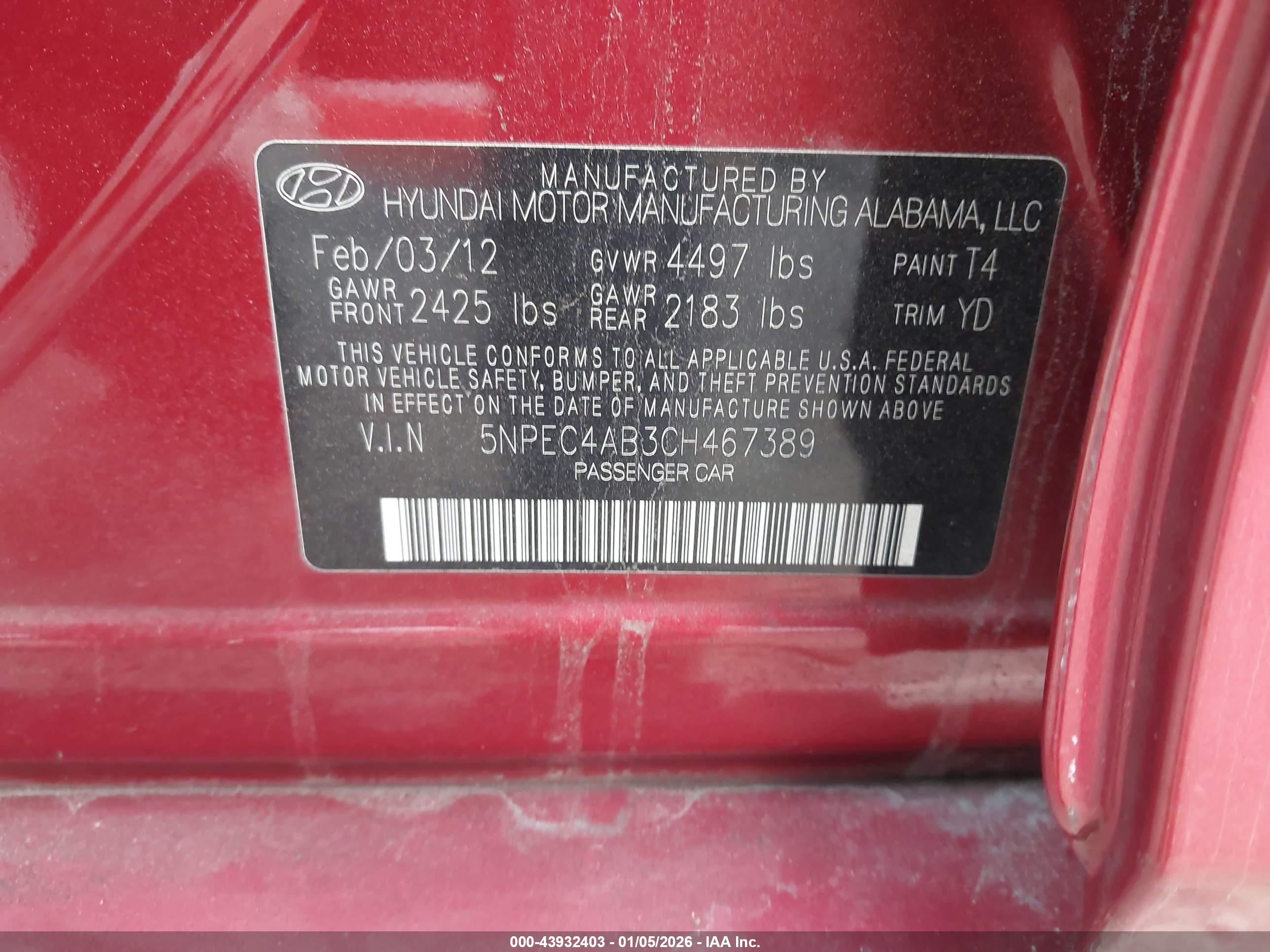 HYUNDAI SONATA image 9