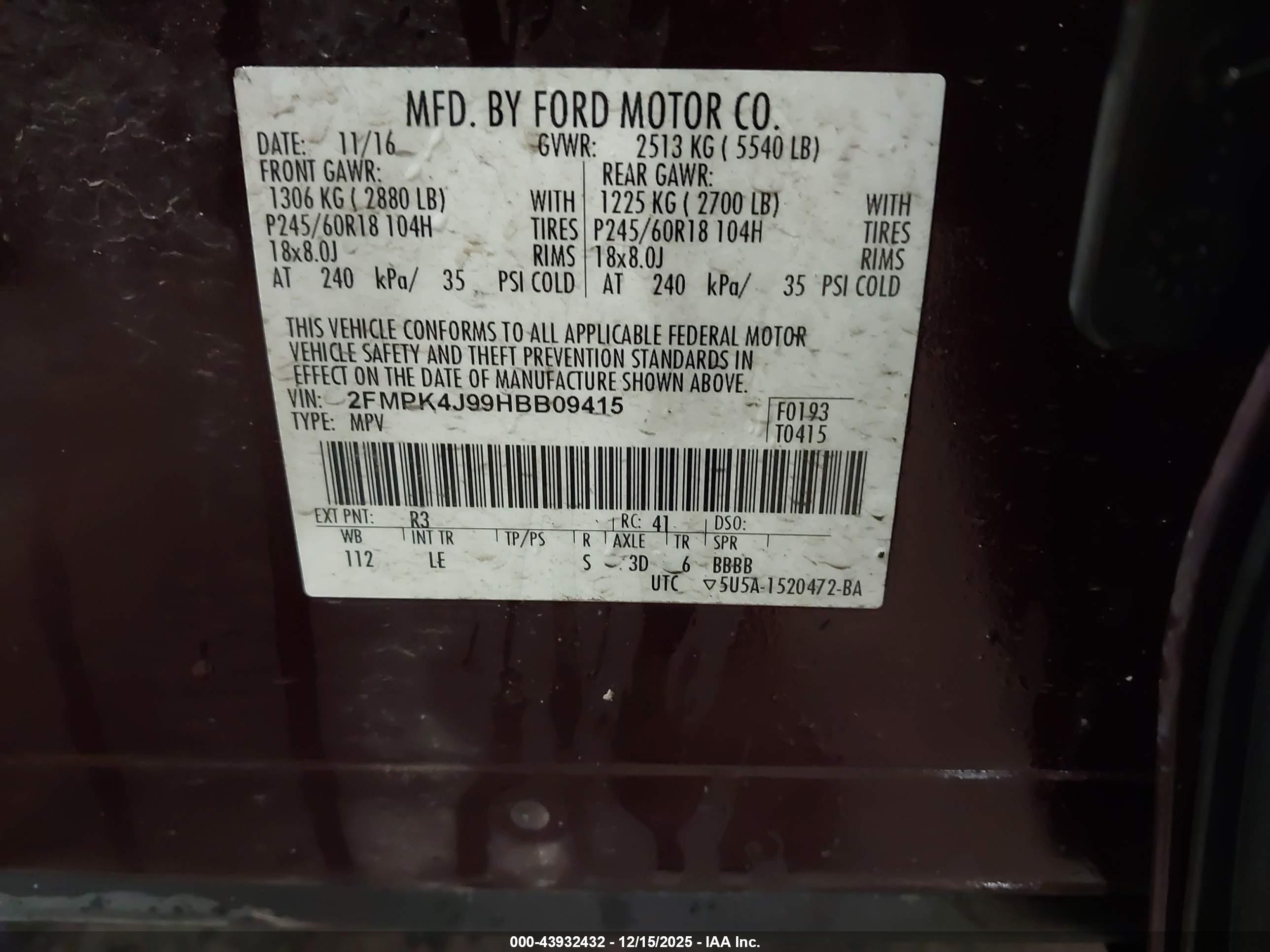 FORD EDGE image 9