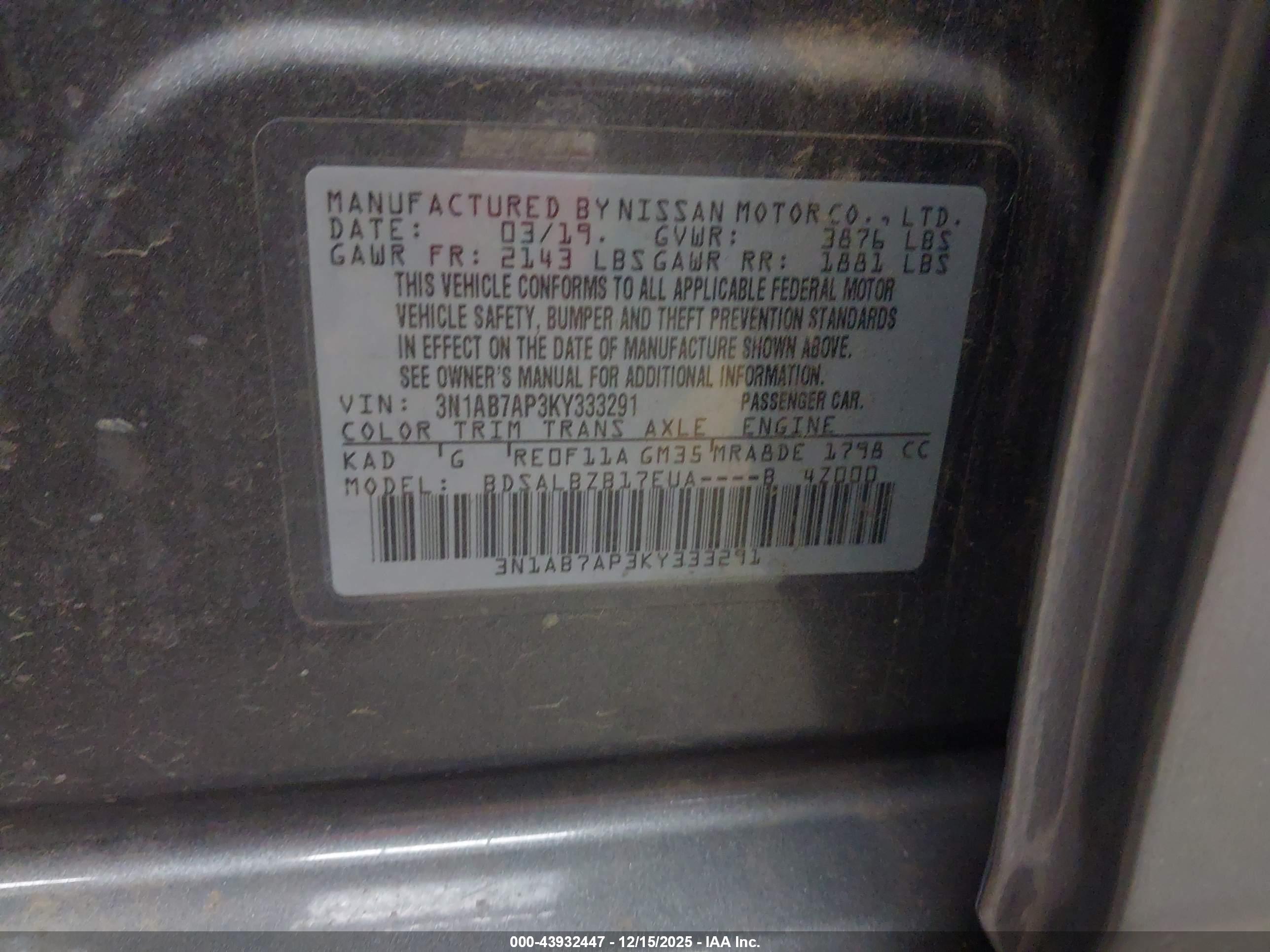 NISSAN SENTRA image 9