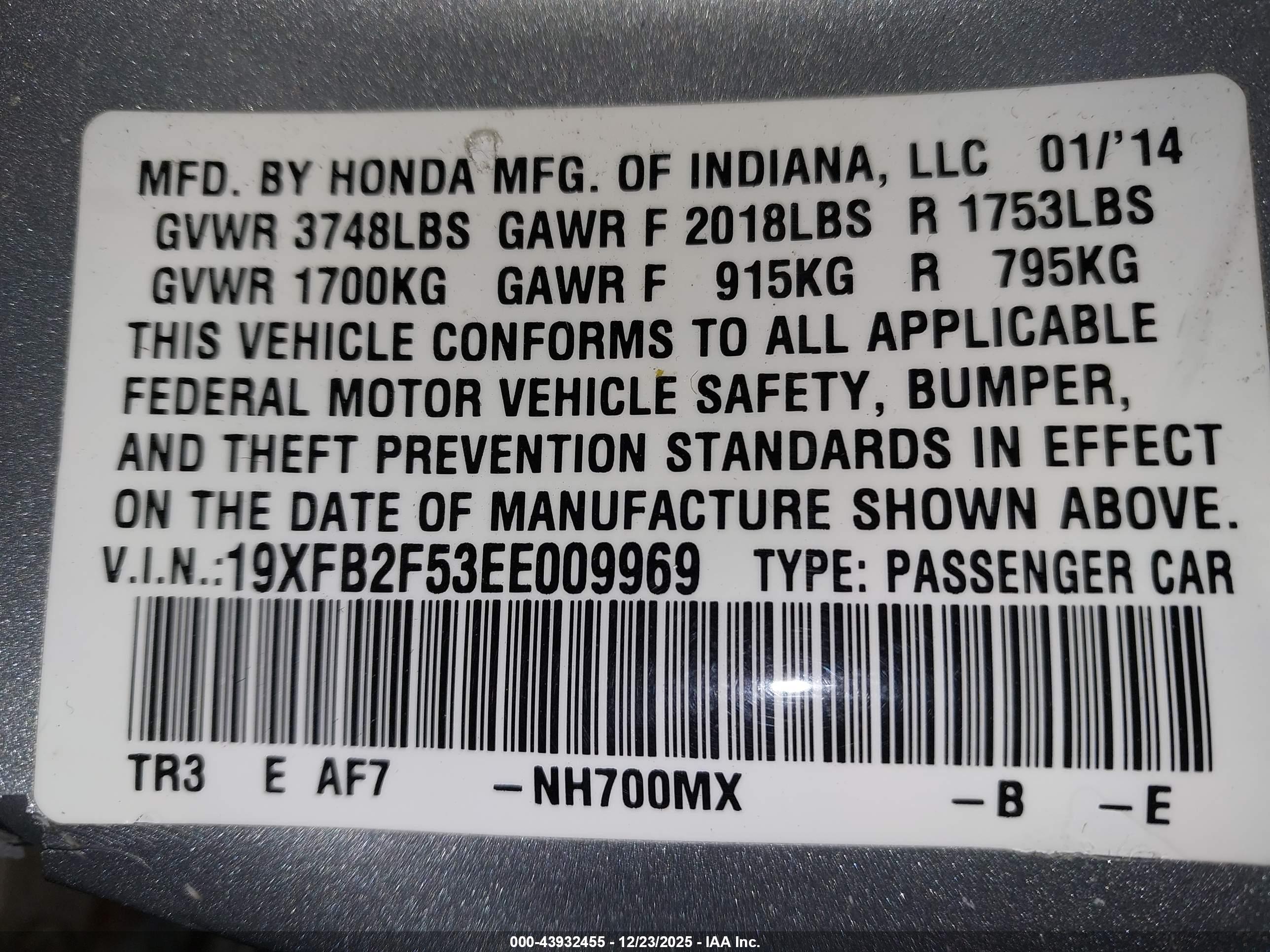 HONDA CIVIC image 9