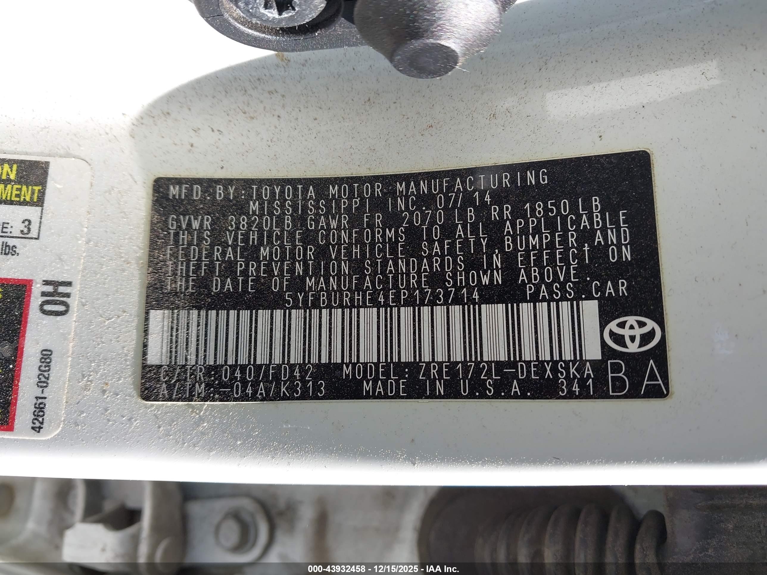 TOYOTA COROLLA image 9