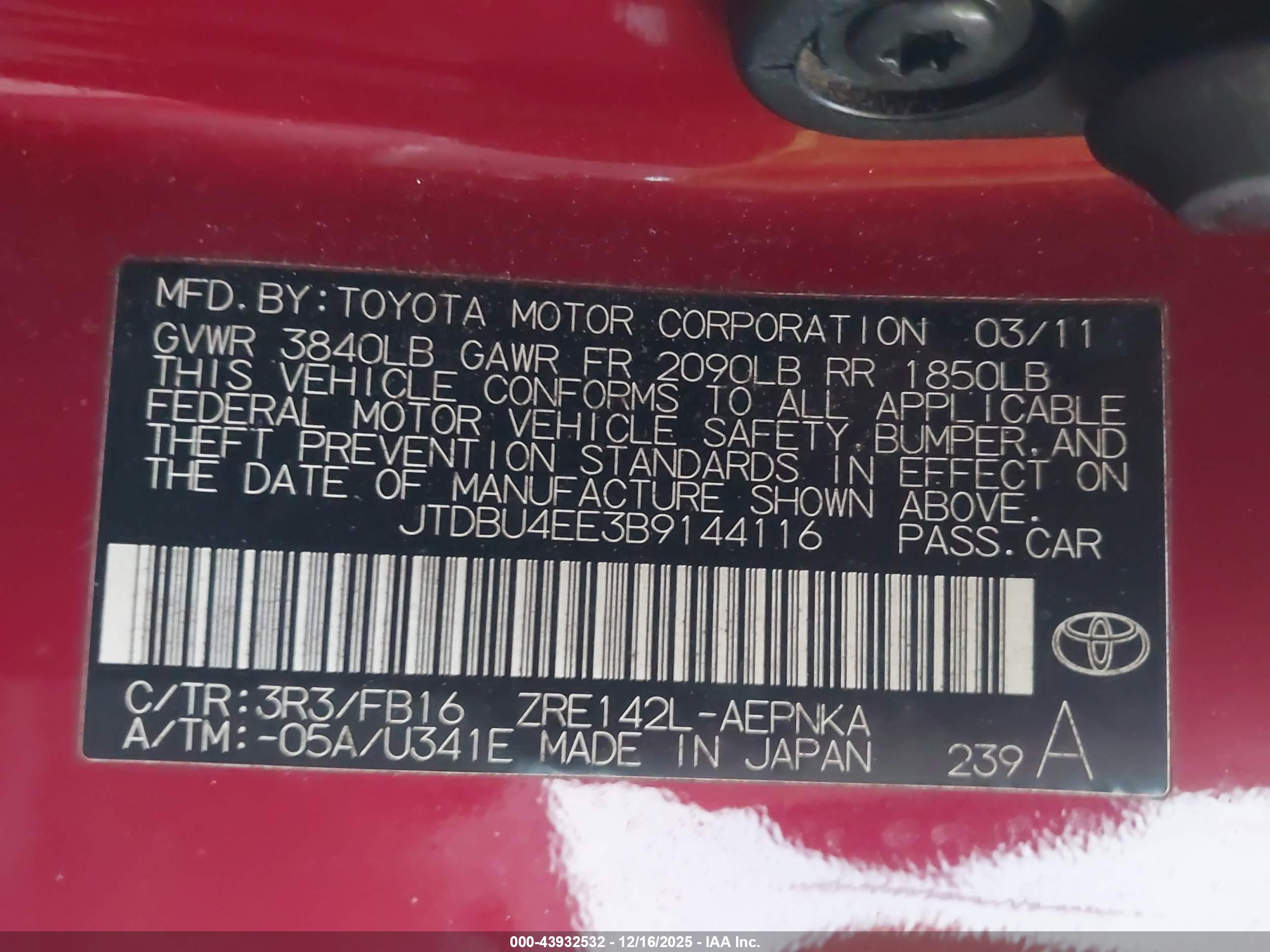 TOYOTA COROLLA image 9