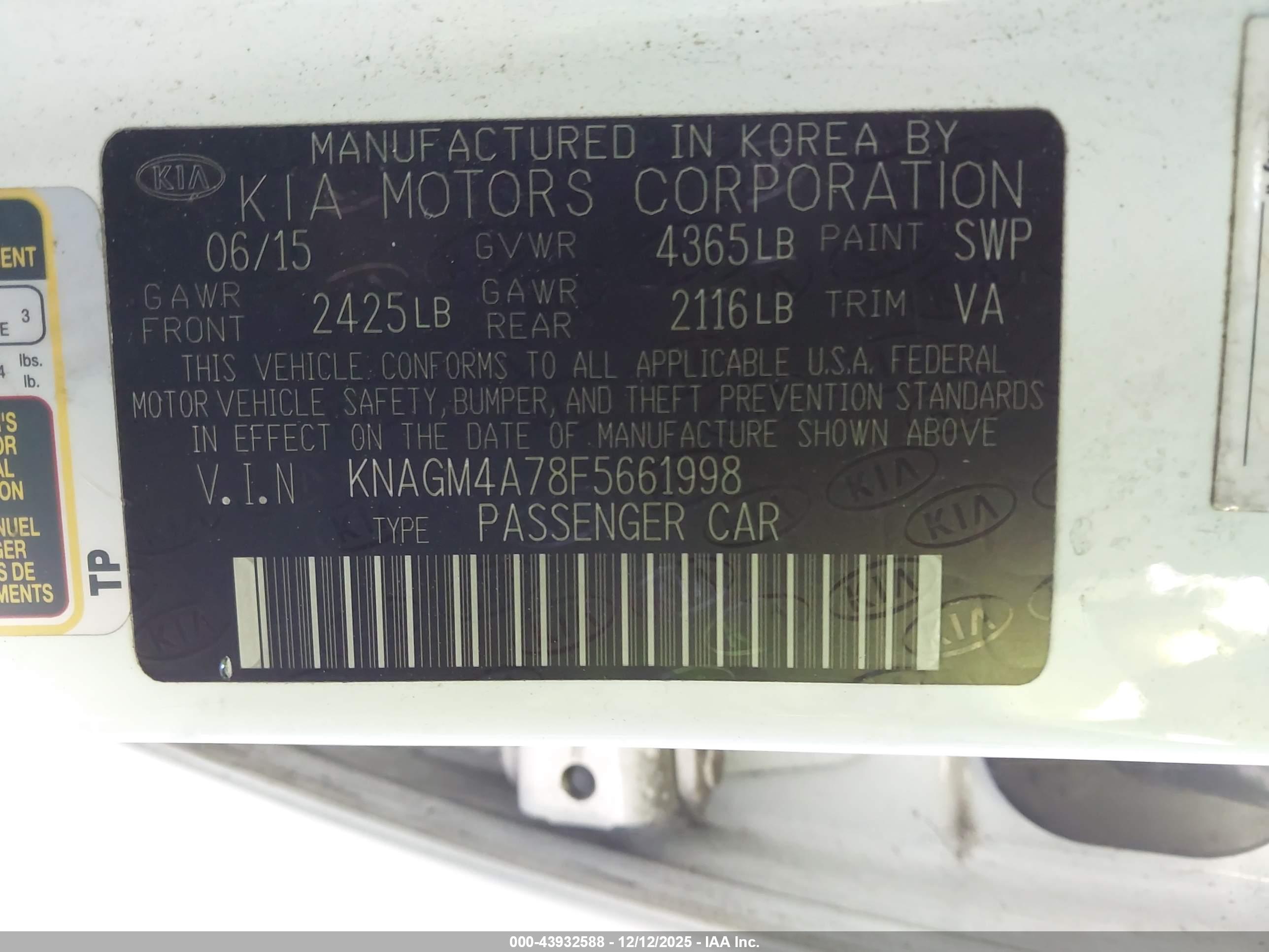 KIA OPTIMA image 9