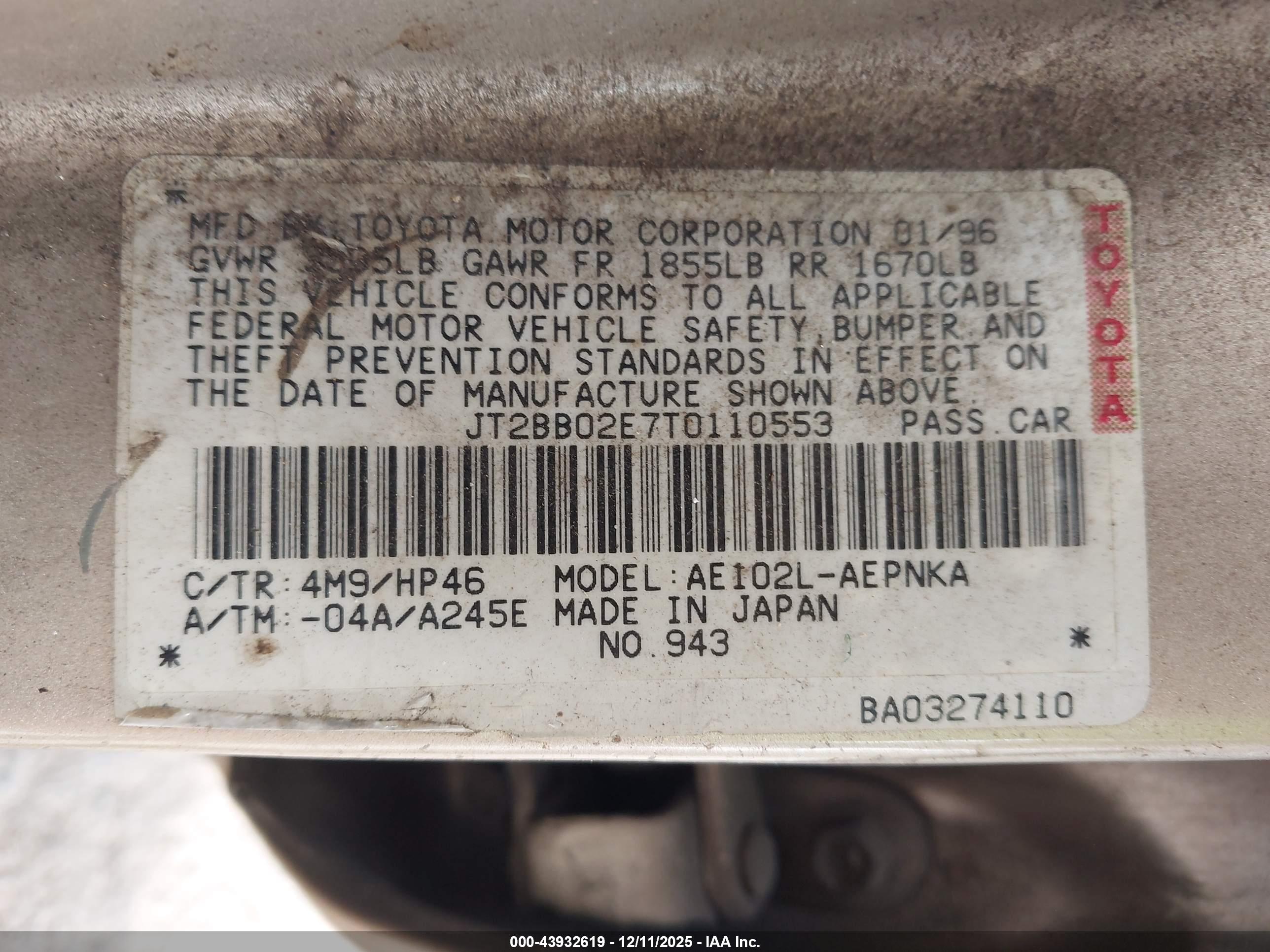 TOYOTA COROLLA image 9