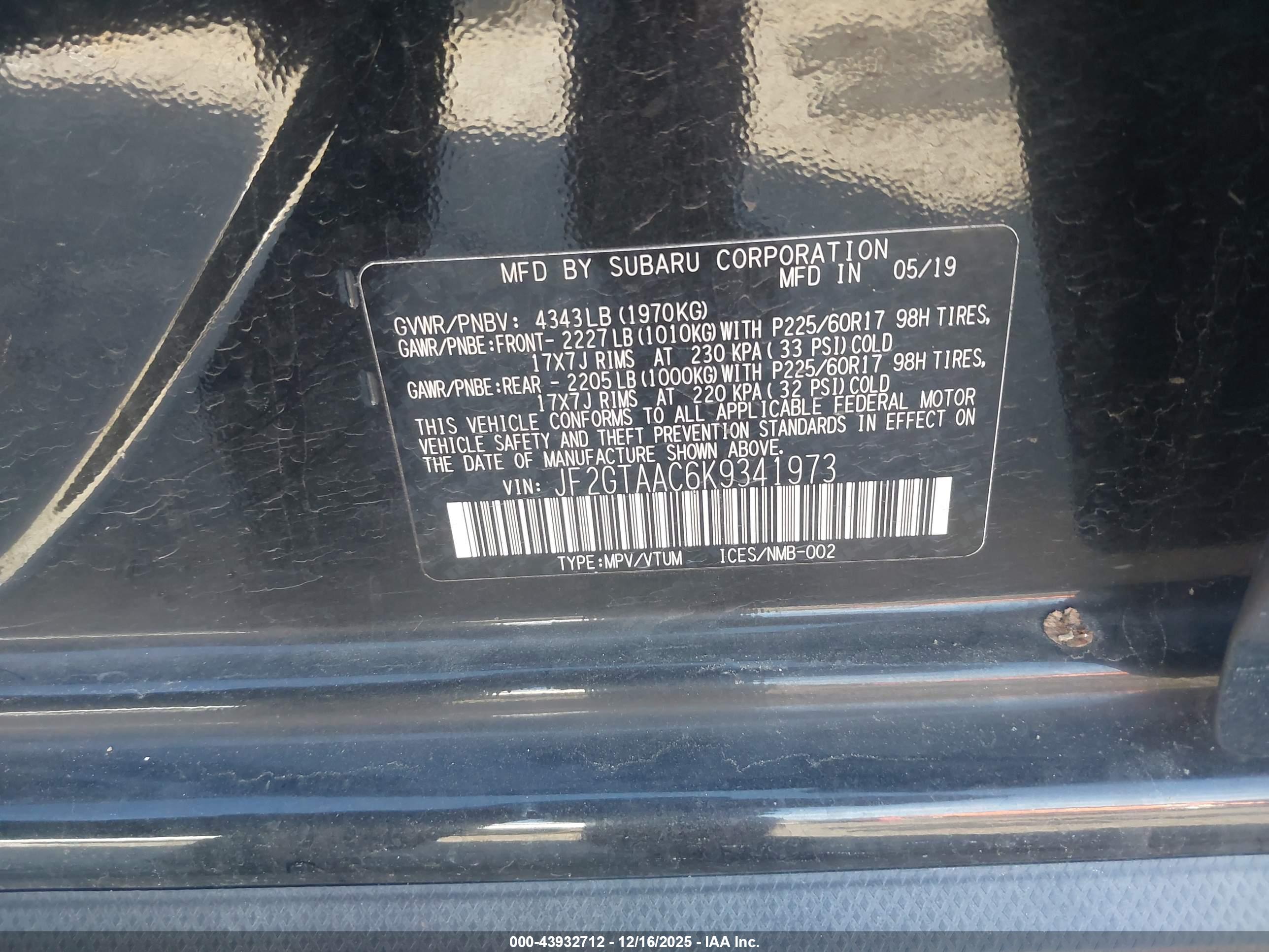 SUBARU CROSSTREK image 9