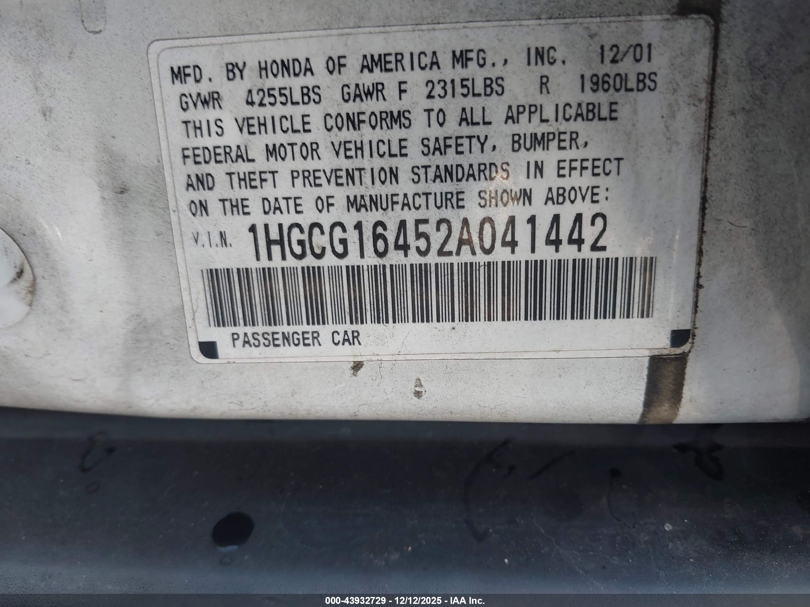 HONDA ACCORD image 9