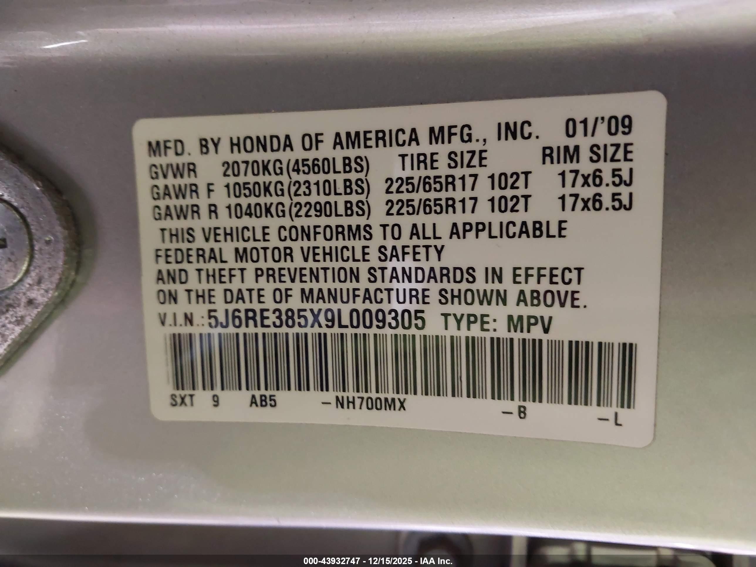 HONDA CR-V image 9