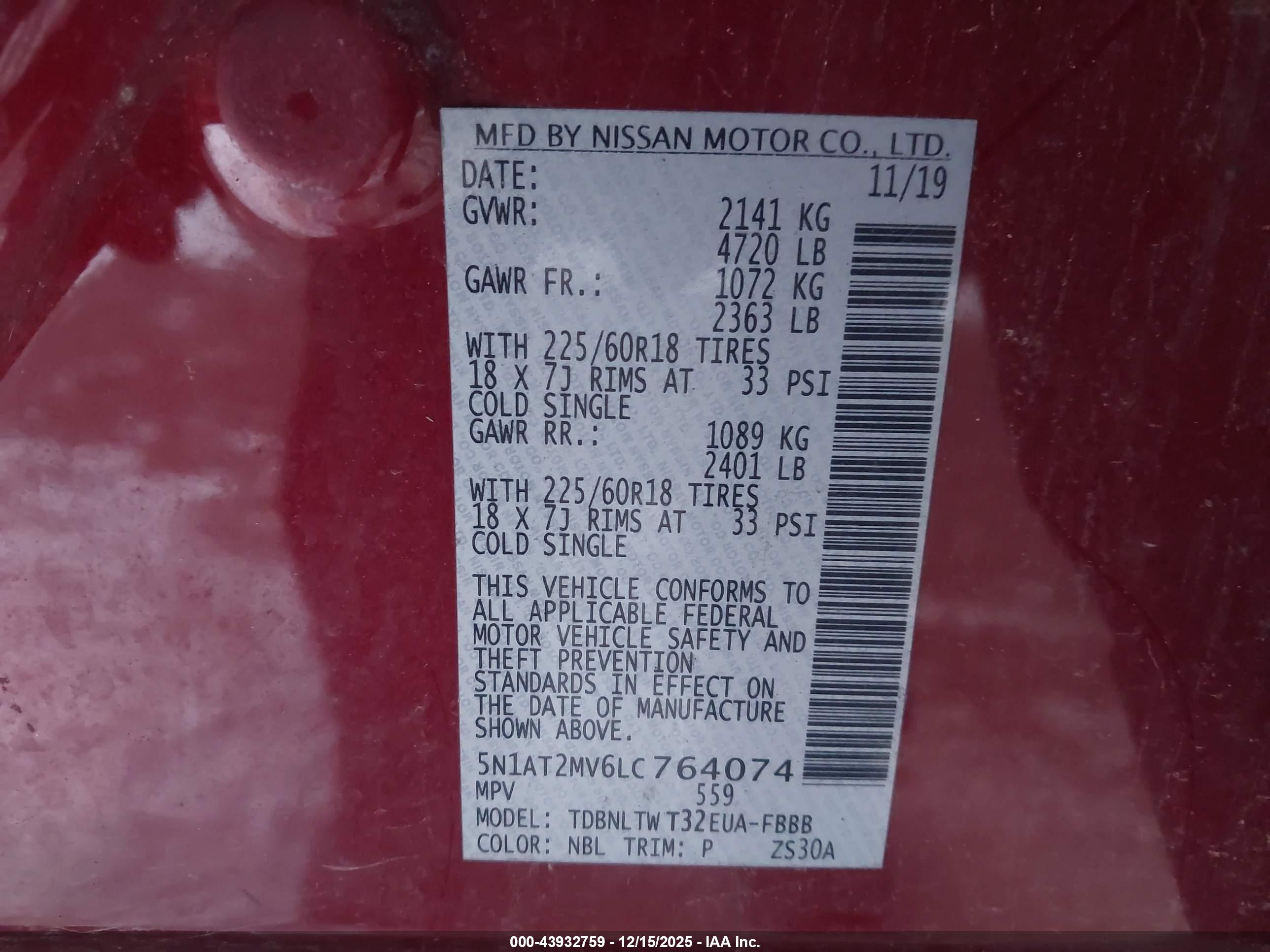 NISSAN ROGUE image 9