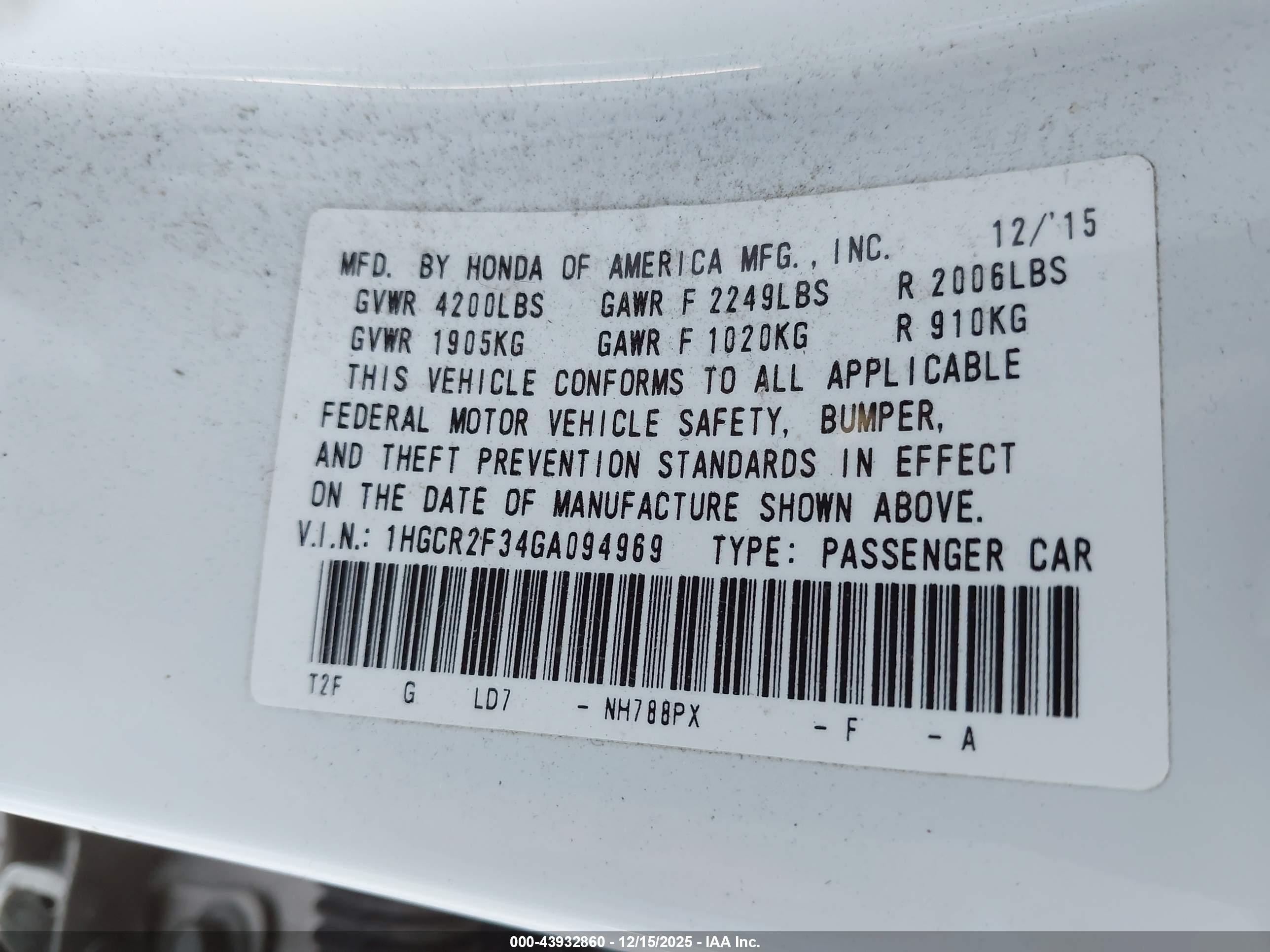 HONDA ACCORD image 9