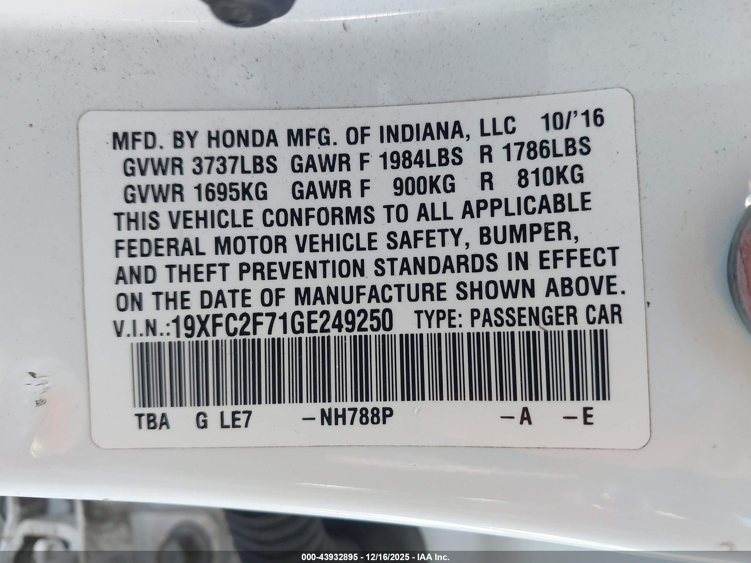 HONDA CIVIC image 9