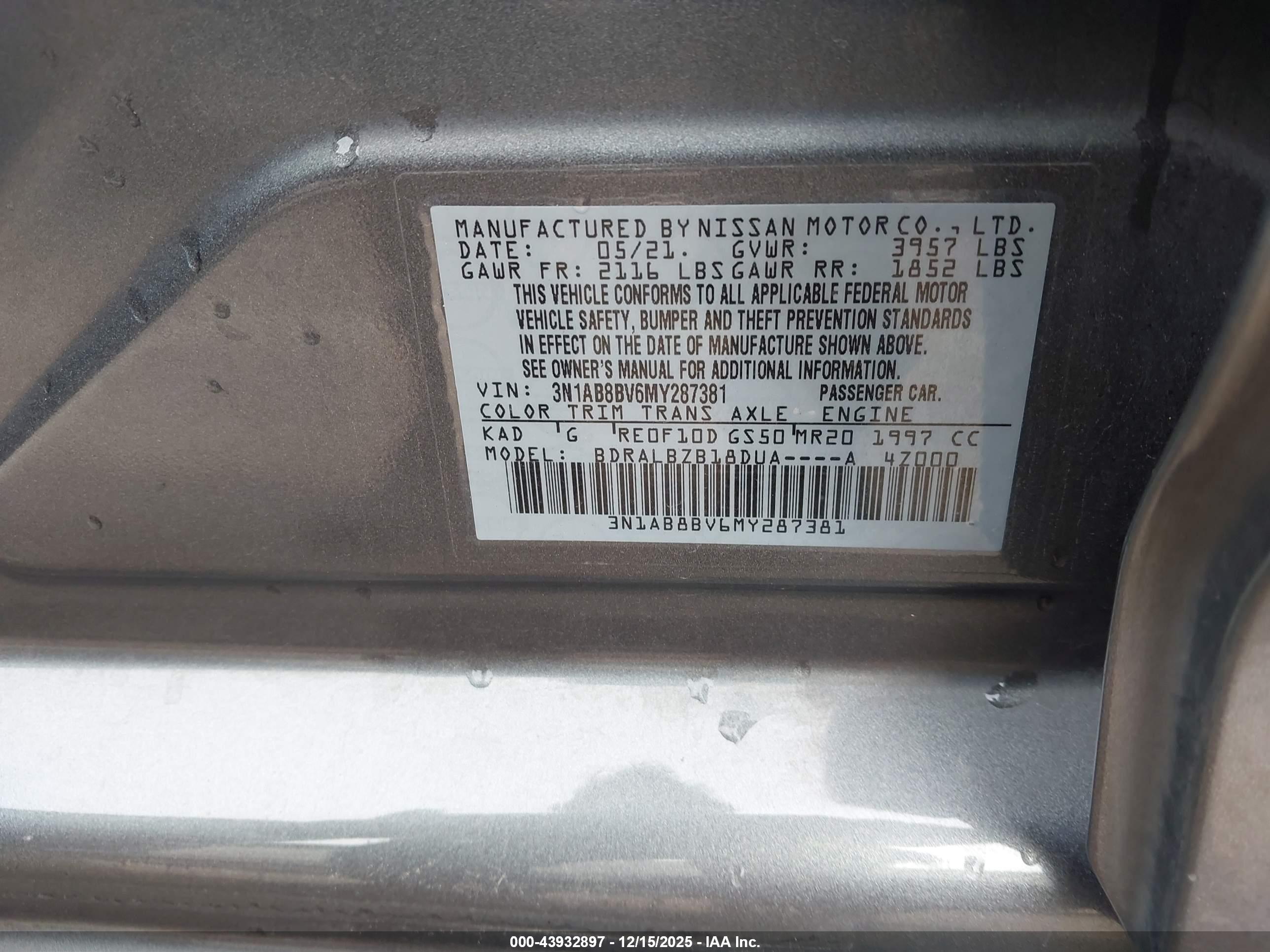 NISSAN SENTRA image 9