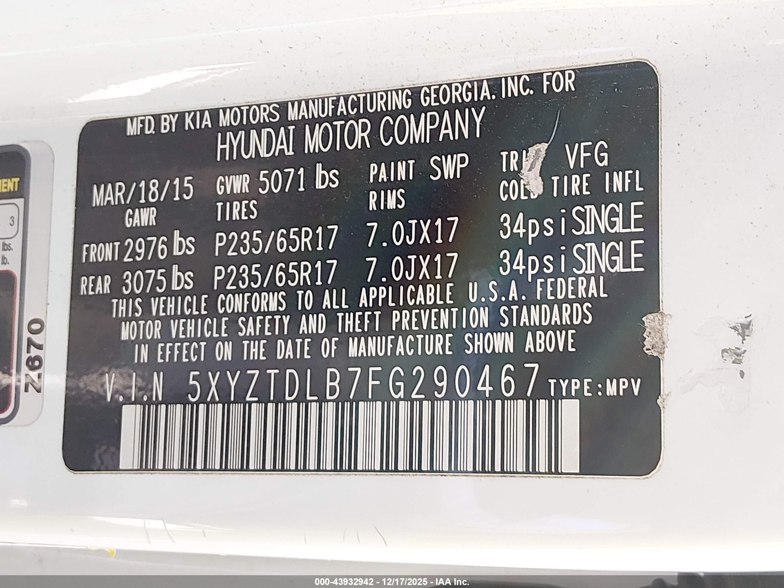 HYUNDAI SANTA image 9