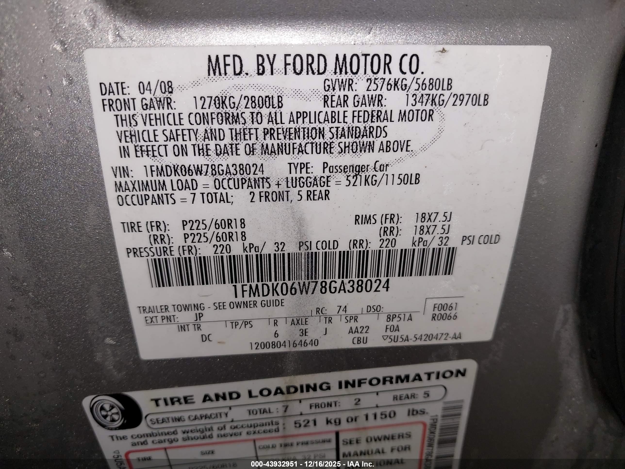 FORD TAURUS image 9