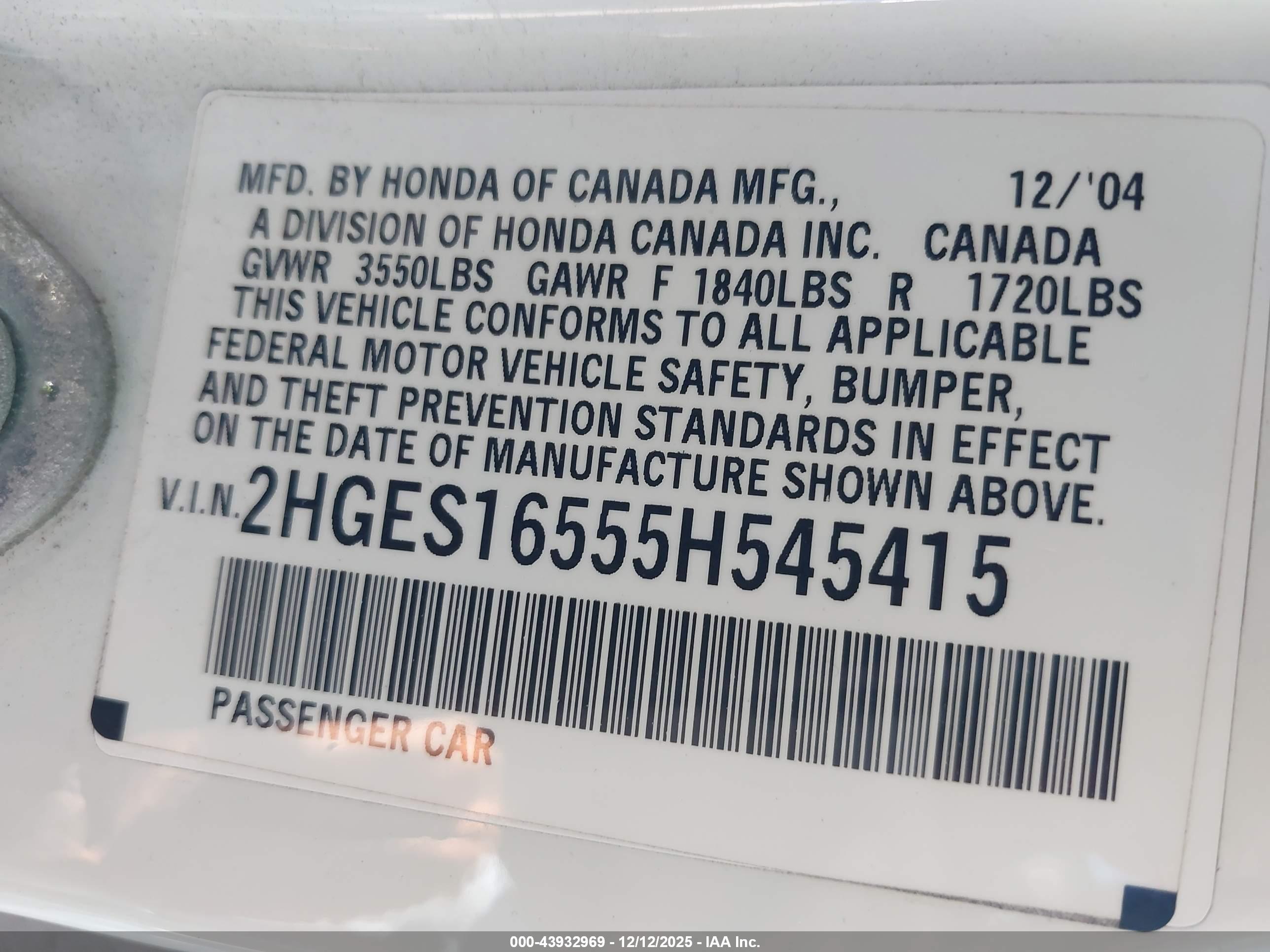 HONDA CIVIC image 9