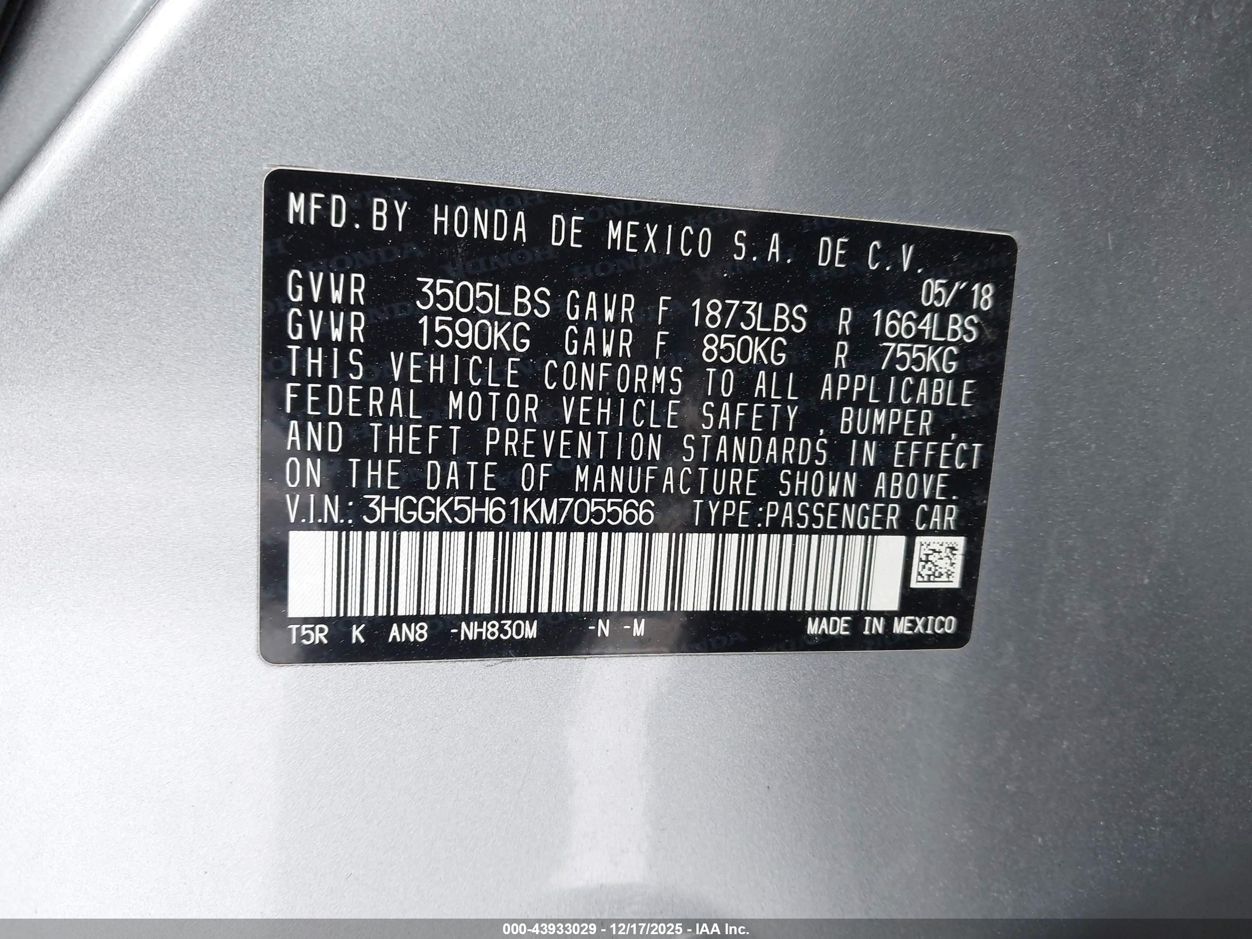 HONDA FIT image 9