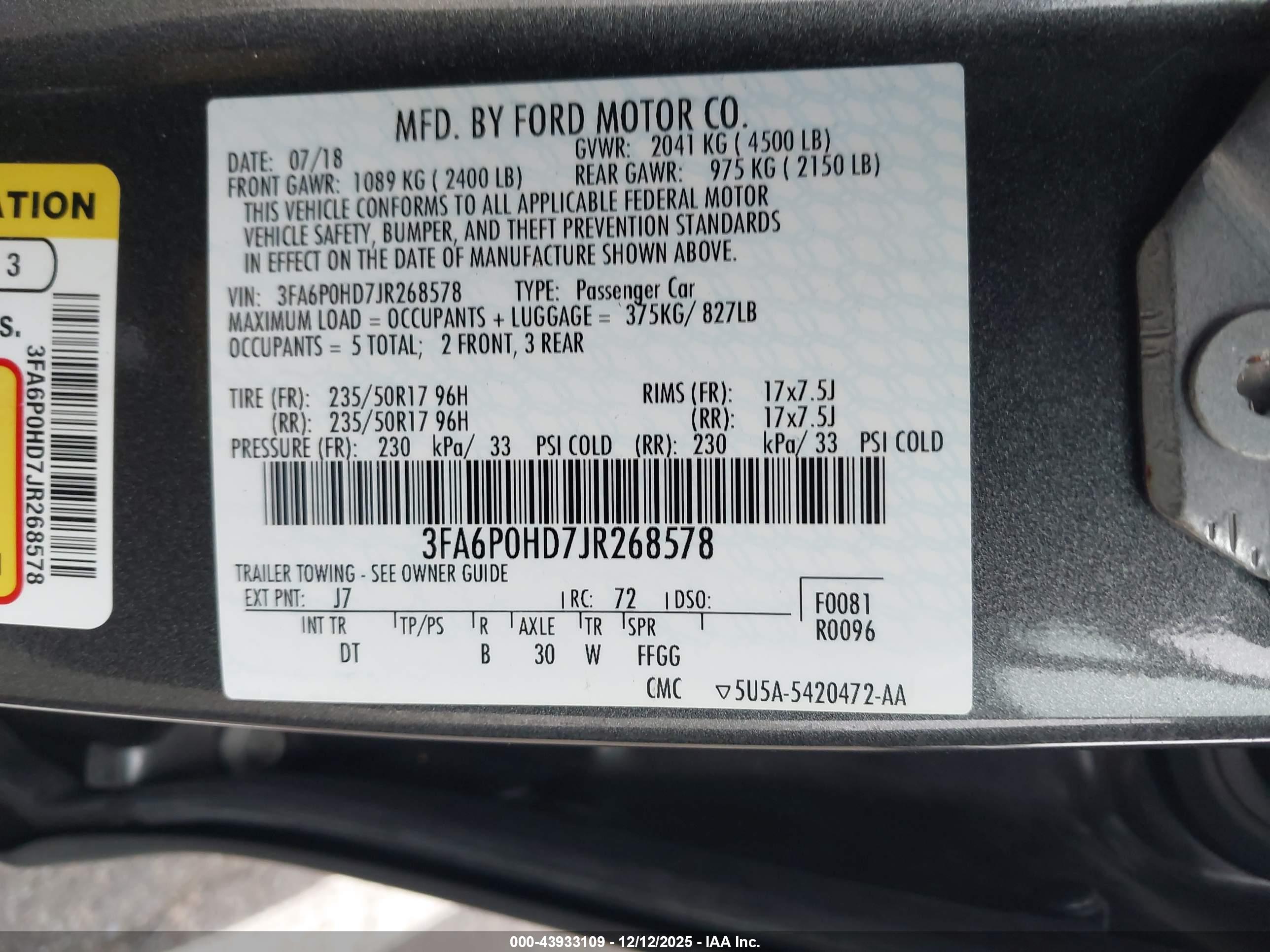 FORD FUSION image 9
