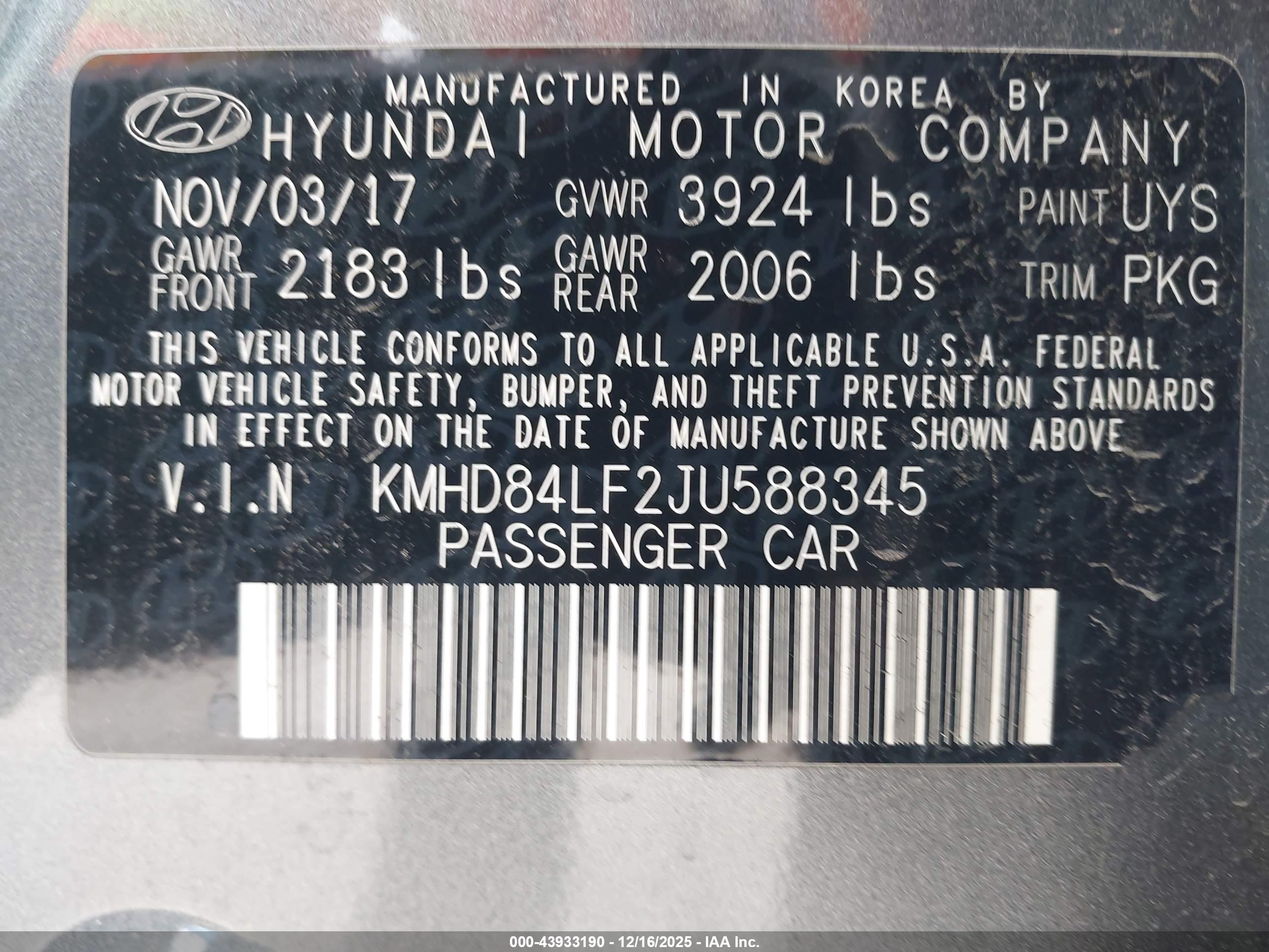HYUNDAI ELANTRA image 9