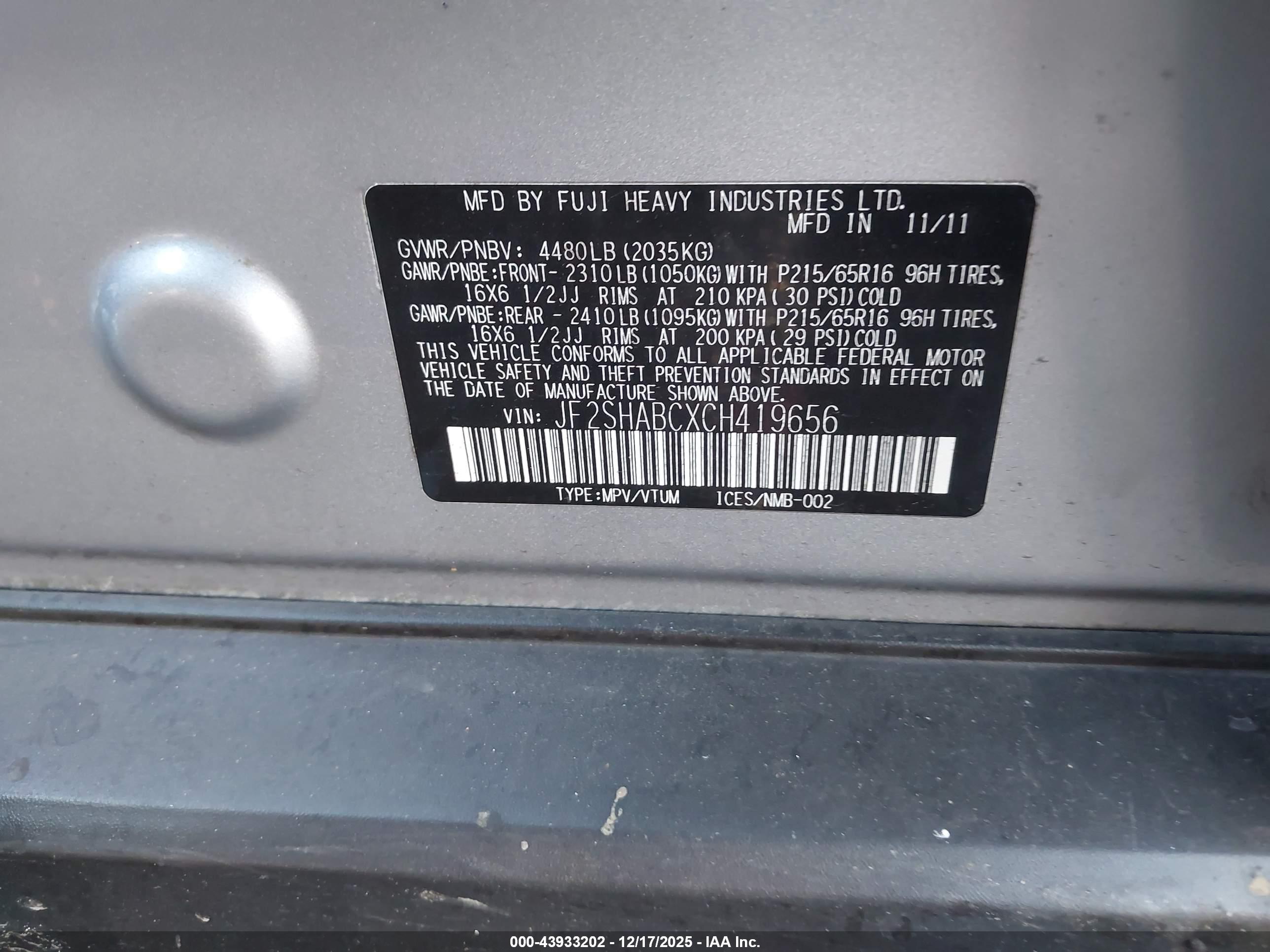 SUBARU FORESTER image 9